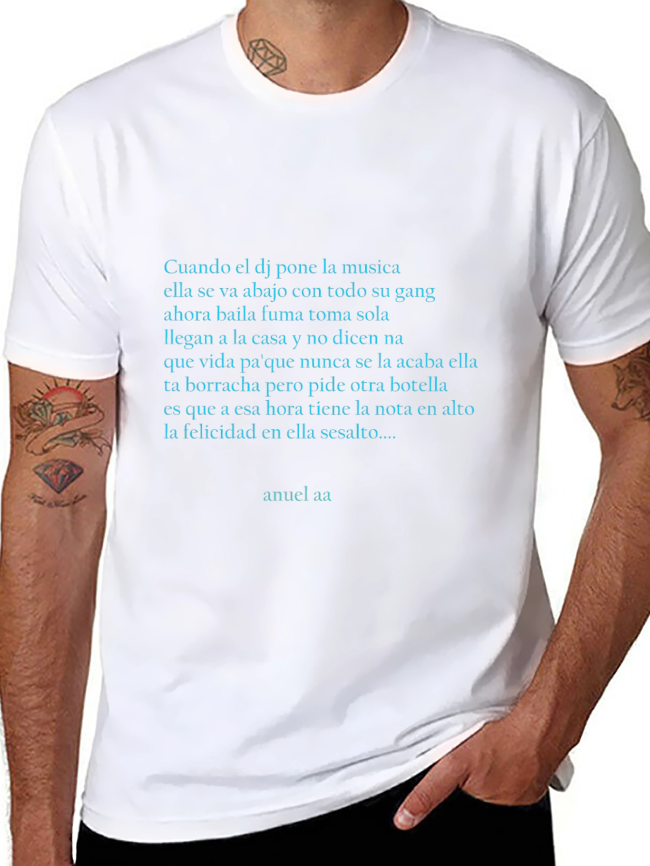 Anuel AA Lyric Tee - Urban Style