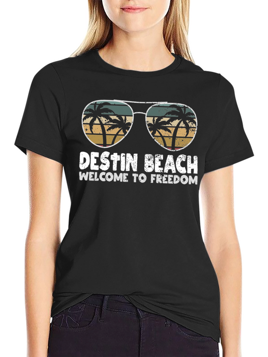 Destin Beach Sunglasses Graphic T-Shirt