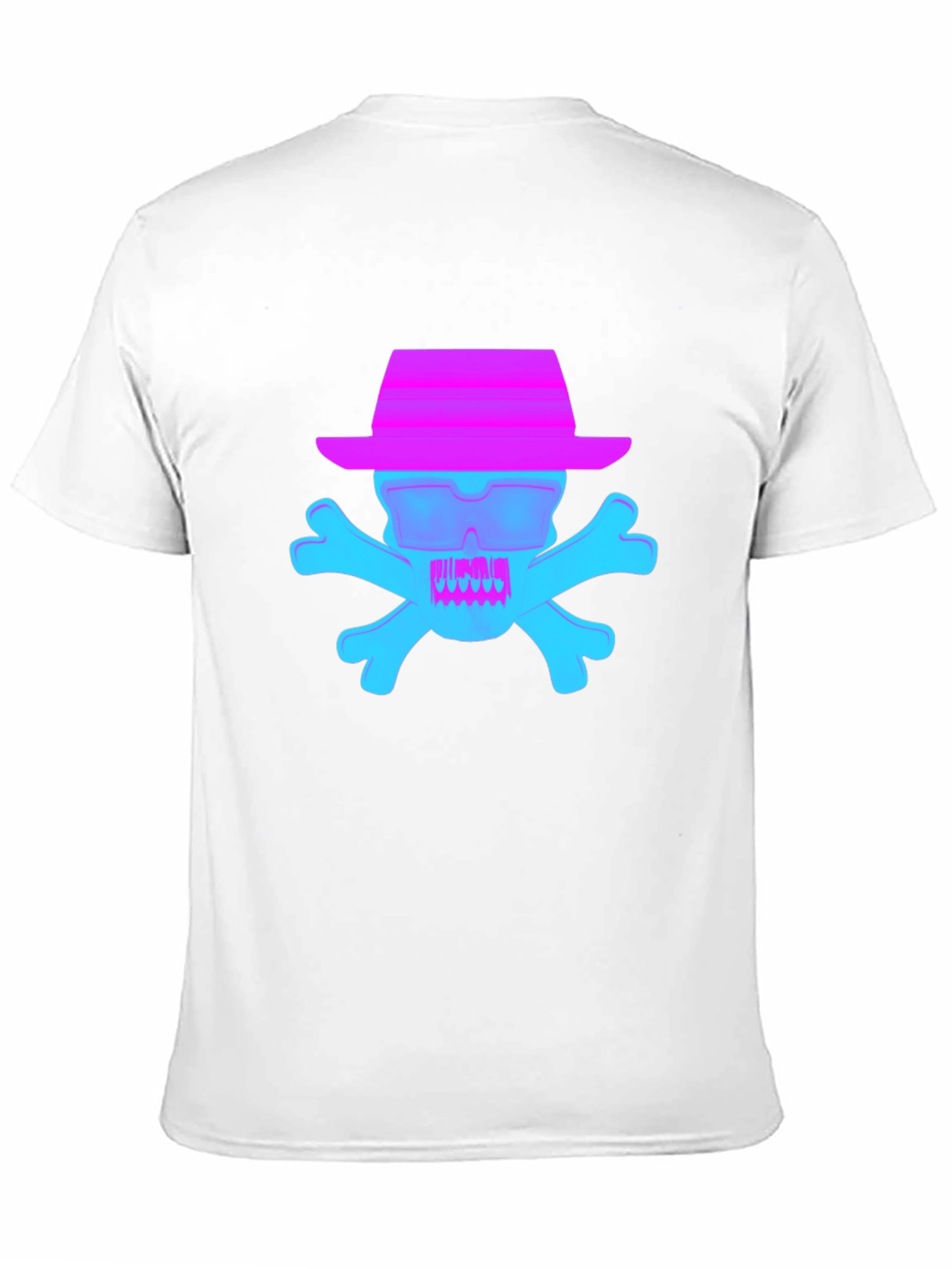 Skull & Crossbones T-Shirt - Neon Pop Art