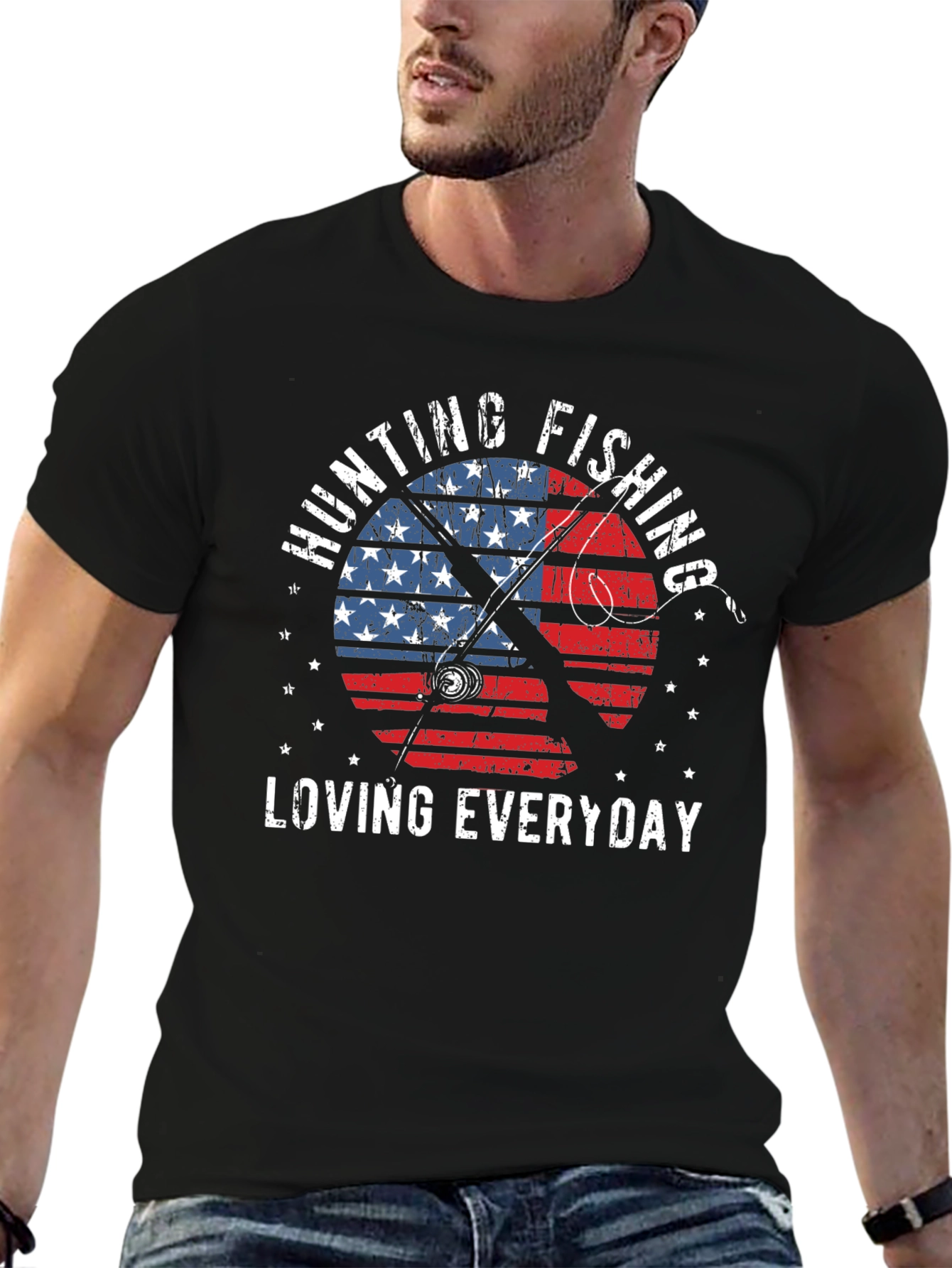 Hunting Fishing Everyday Patriotic T-Shirt