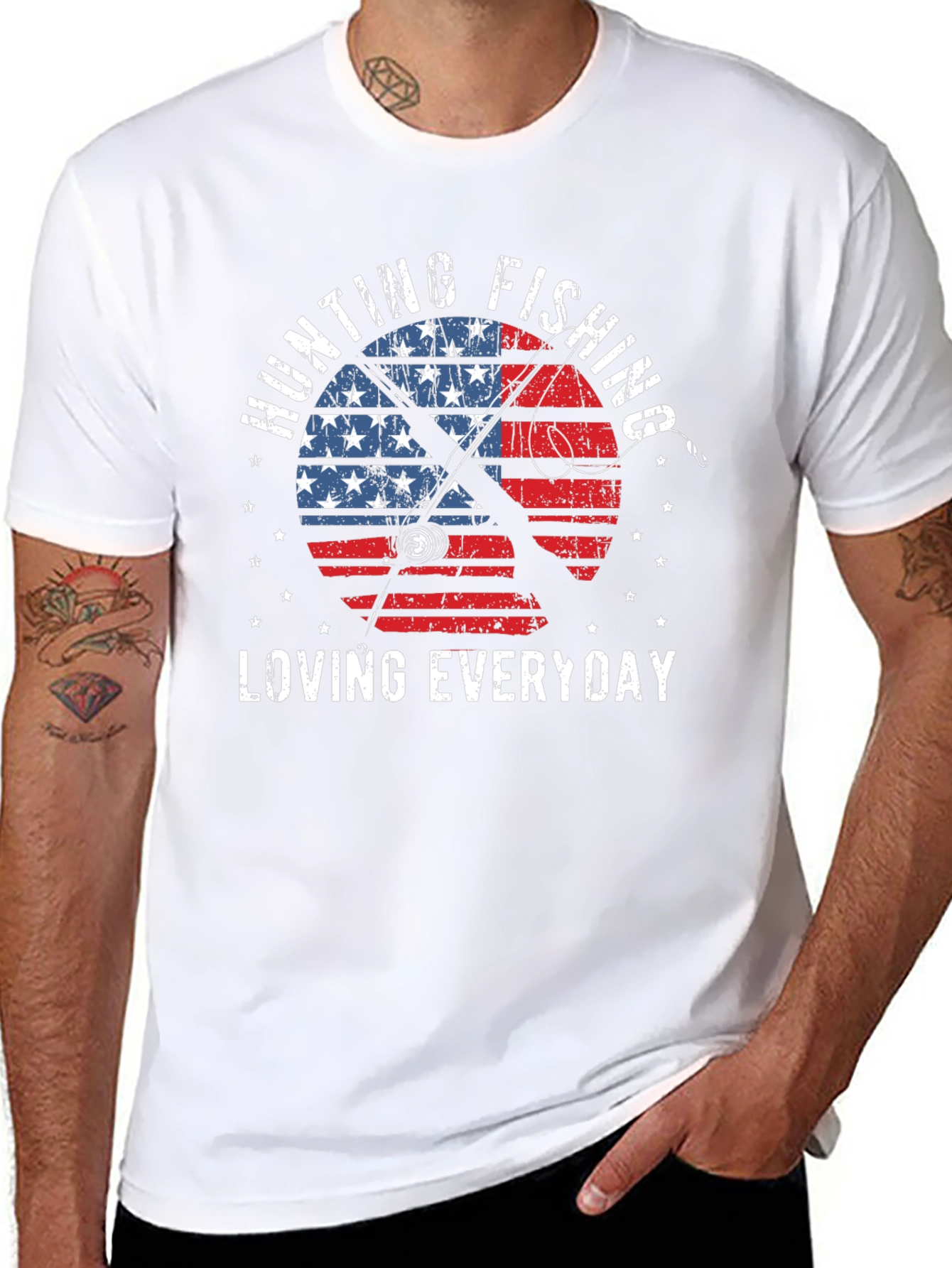 Hunting Fishing Everyday Patriotic T-Shirt