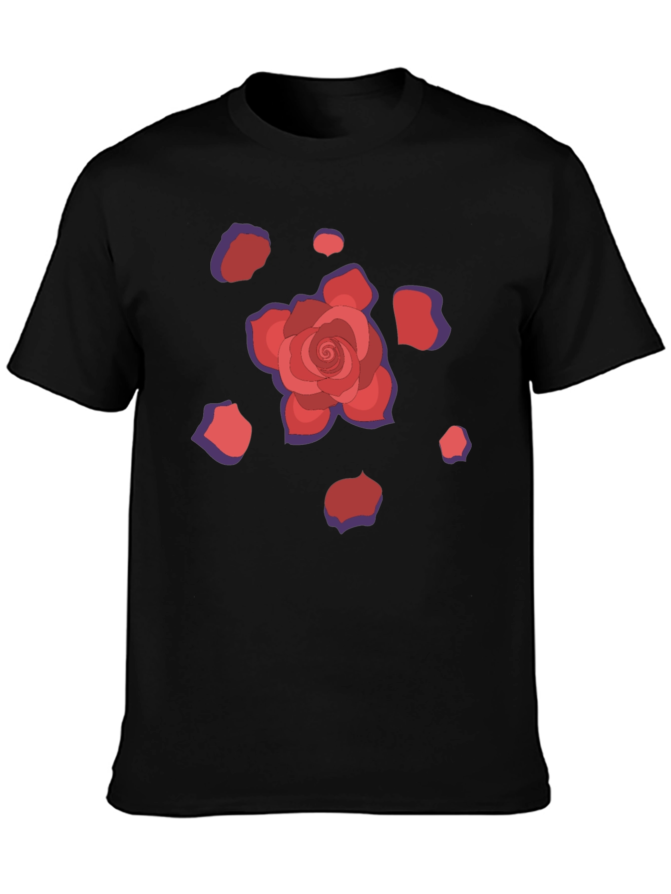 Rose Petal Graphic T-Shirt