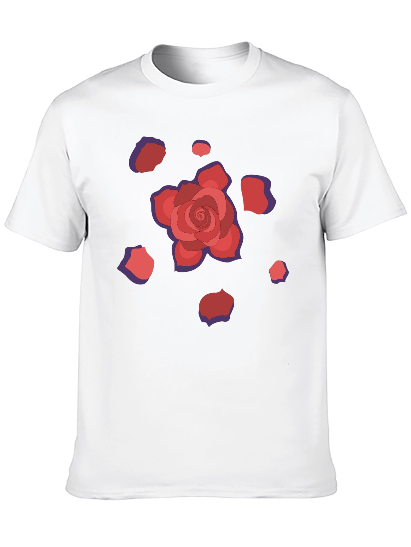 Rose Petal Graphic T-Shirt