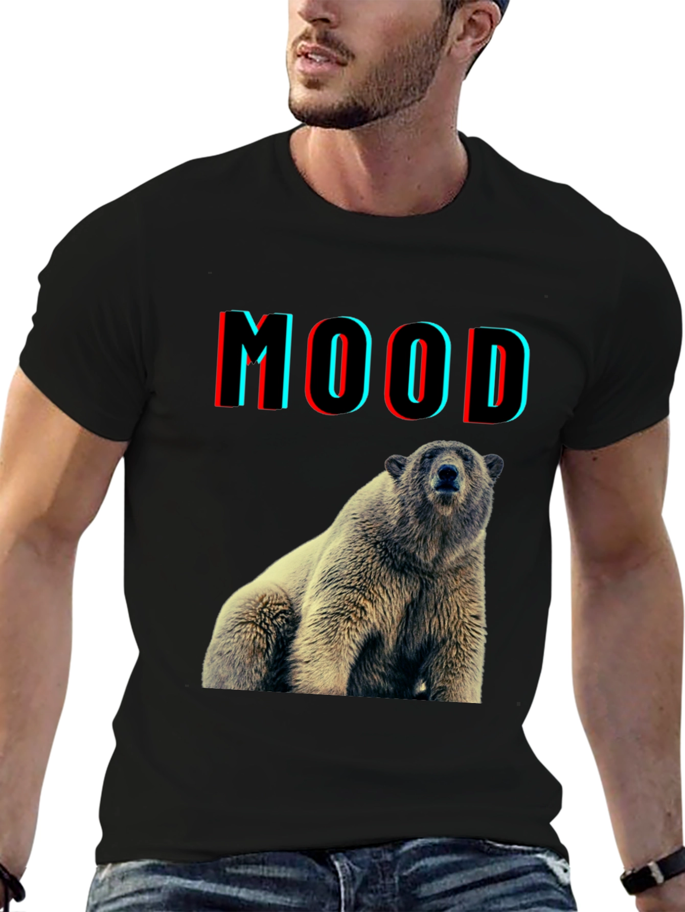 Bear Mood Graphic T-Shirt