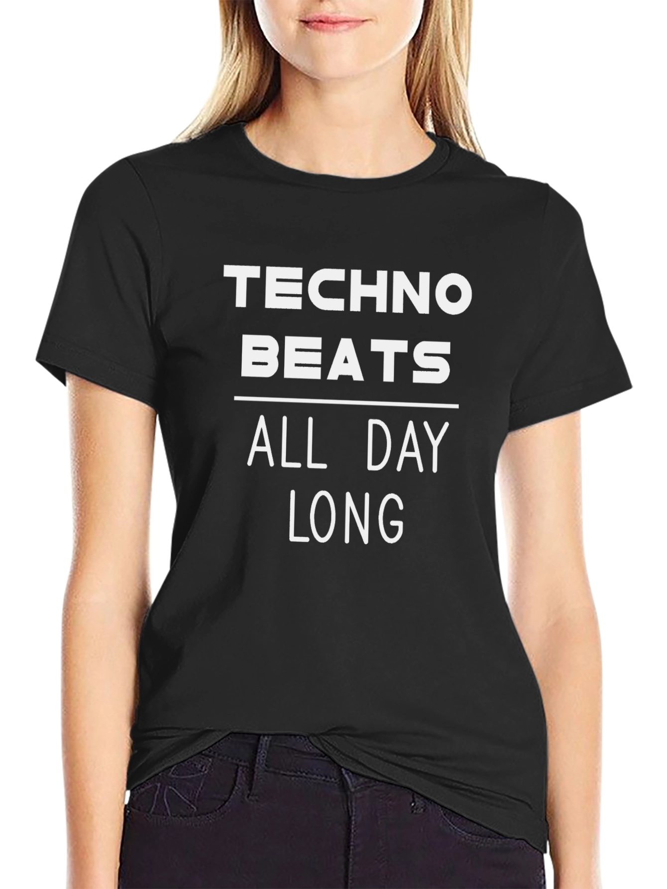 Techno Beats All Day Long Graphic T-Shirt