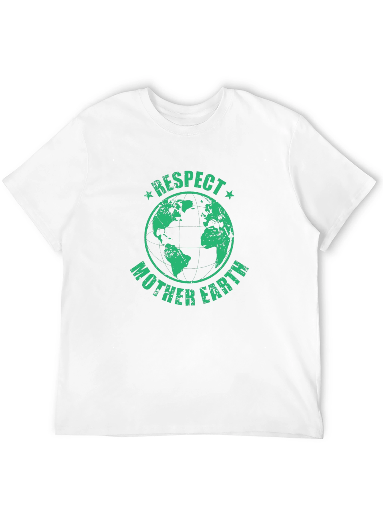 Respect Mother Earth Graphic T-Shirt - Black