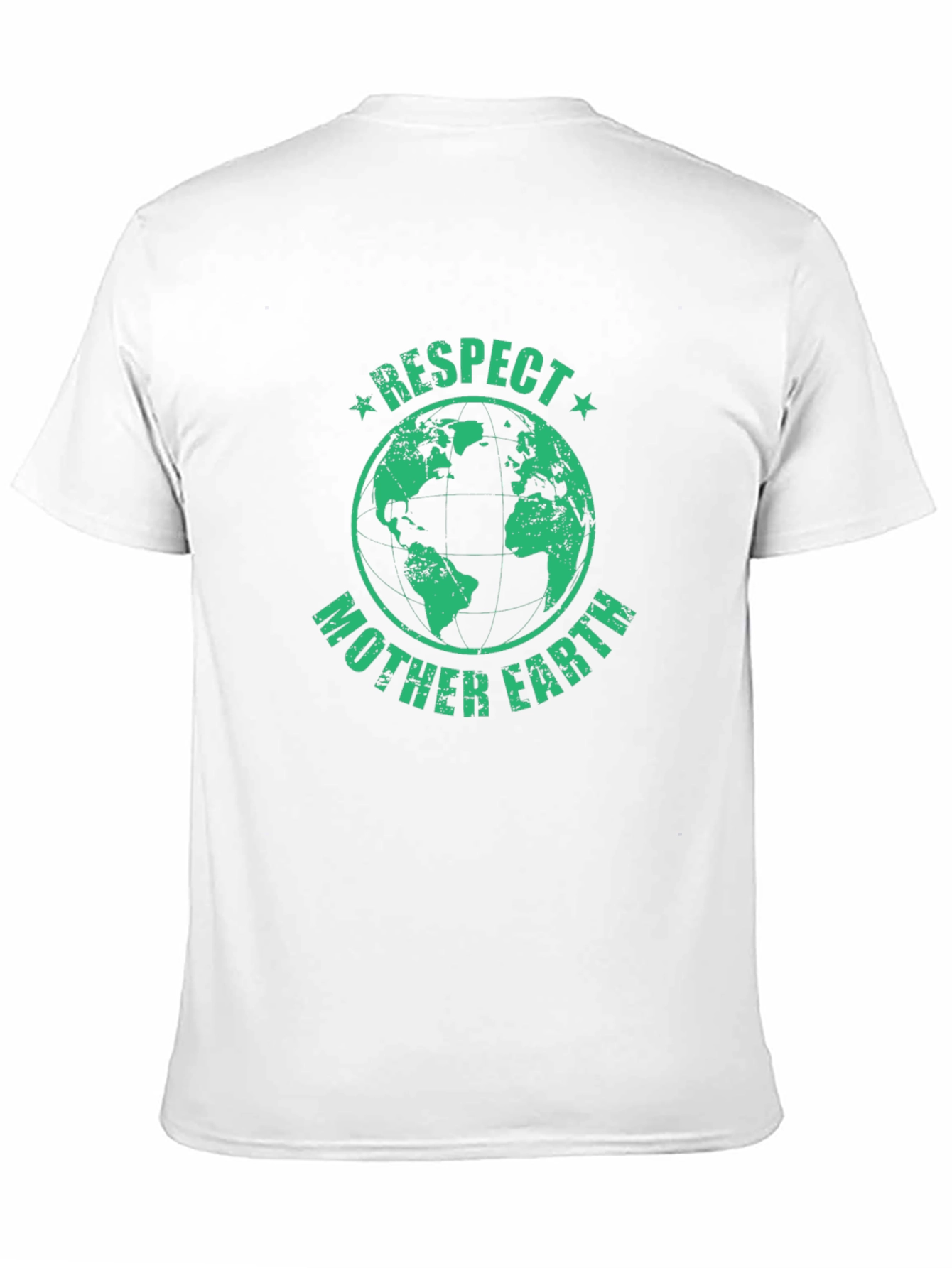 Respect Mother Earth Graphic T-Shirt - Black