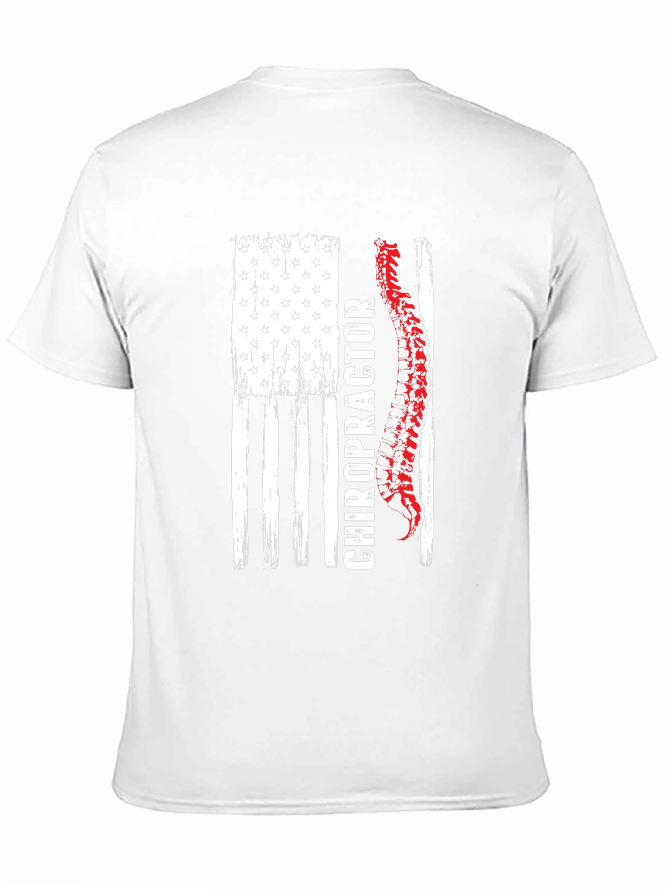 Chiropractor American Flag Graphic Tee