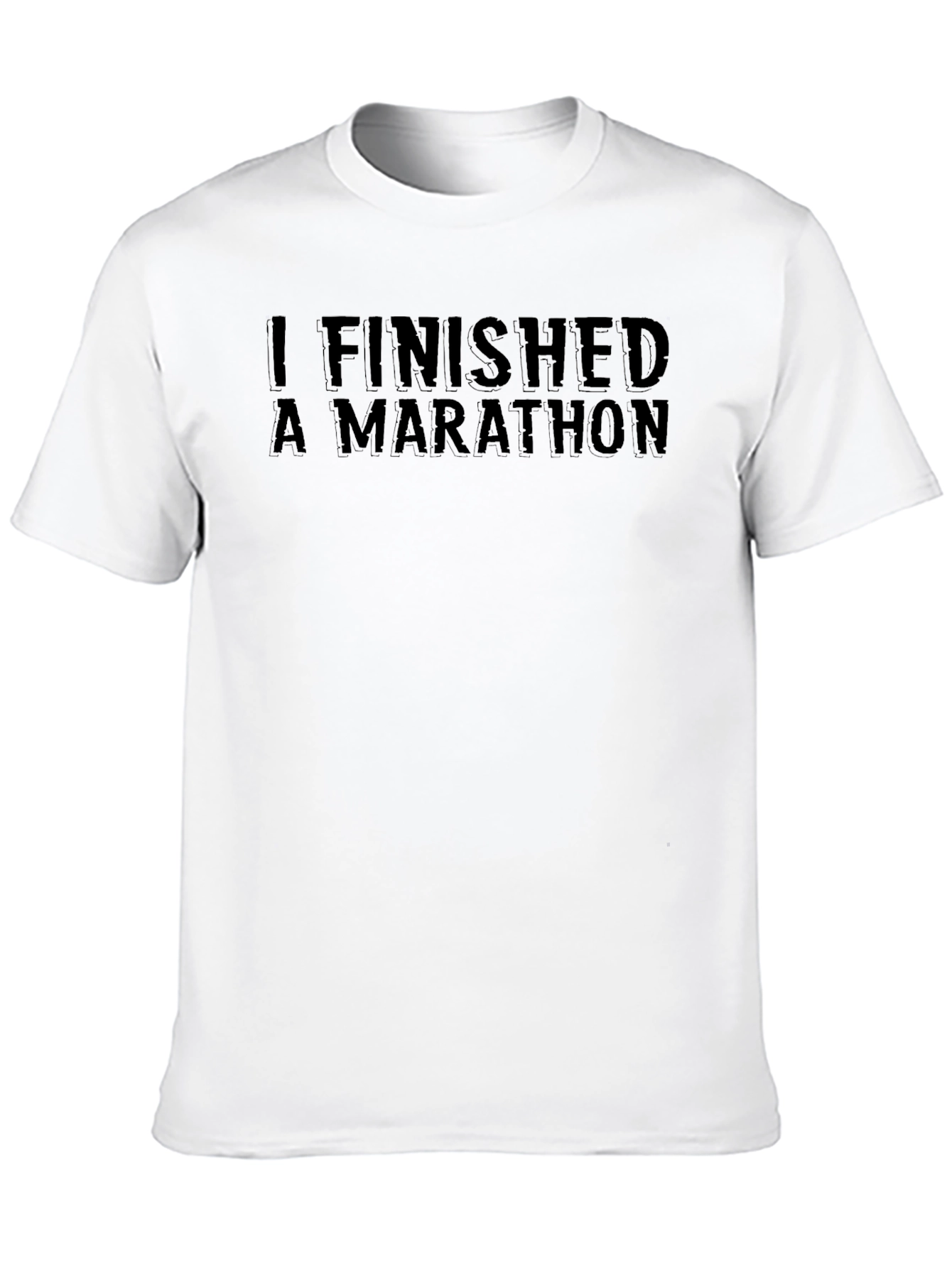 I Finished a Marathon Black Graphic Tee
