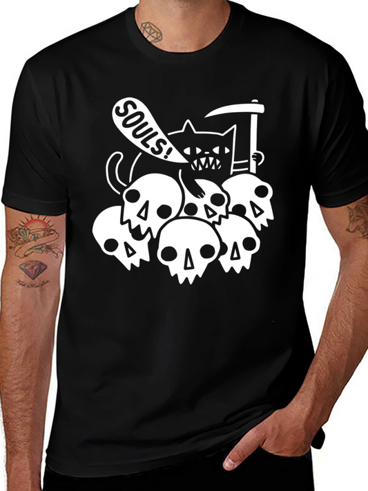 Grim Reaper Cat T-Shirt - Souls