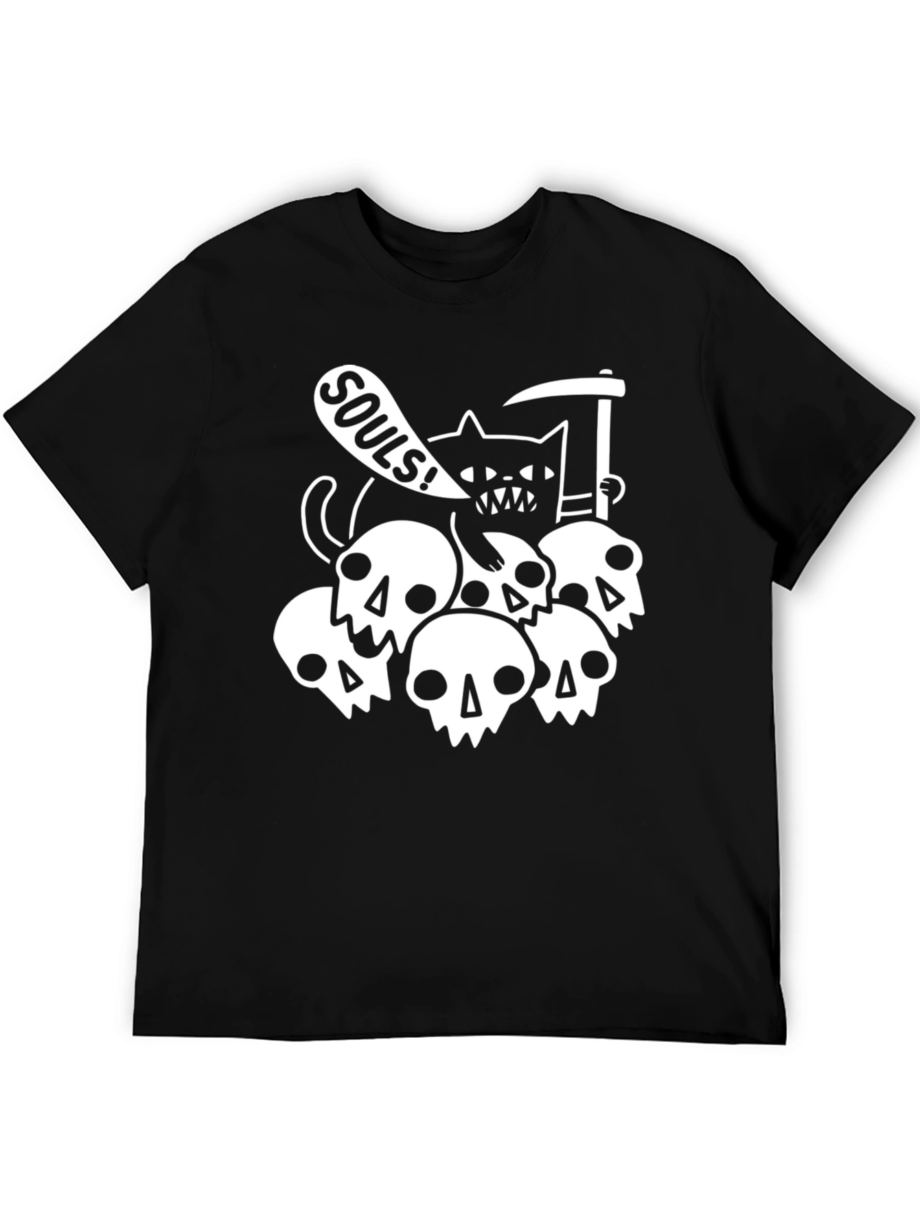 Grim Reaper Cat T-Shirt - Souls