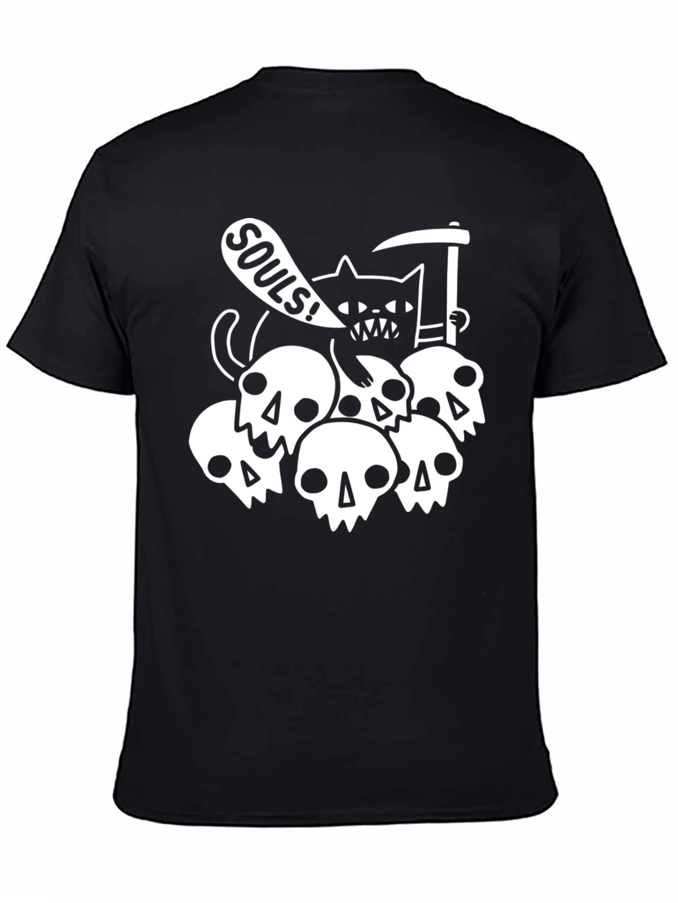 Grim Reaper Cat T-Shirt - Souls