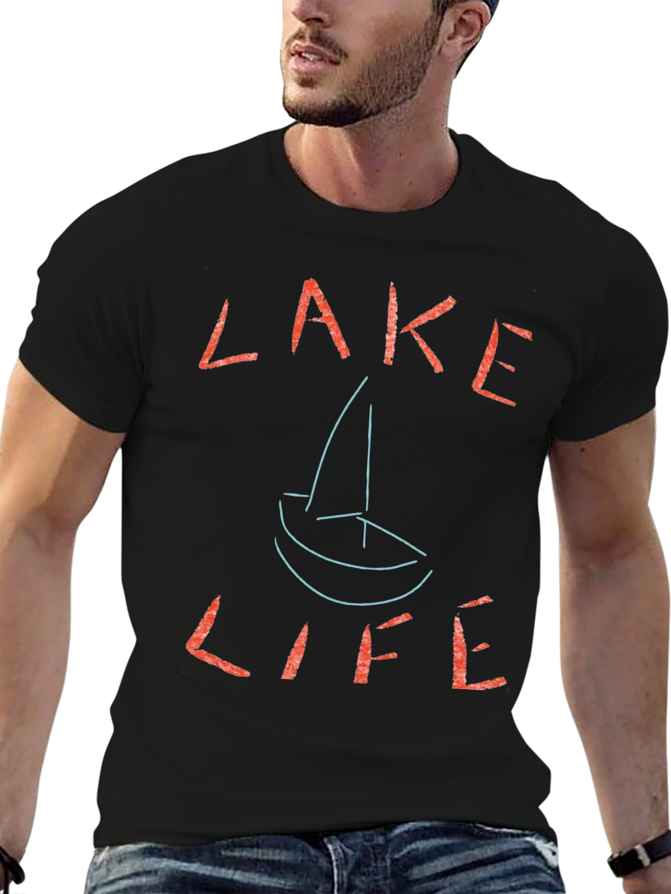 Lake Life T-Shirt - Casual Graphic Tee