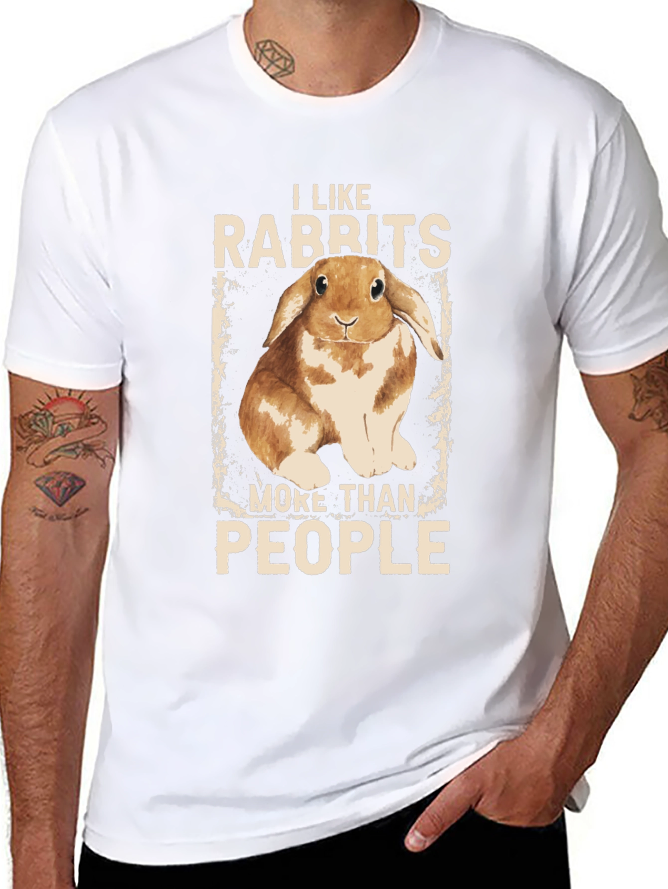 I Like Rabbits More Than People T-Shirt