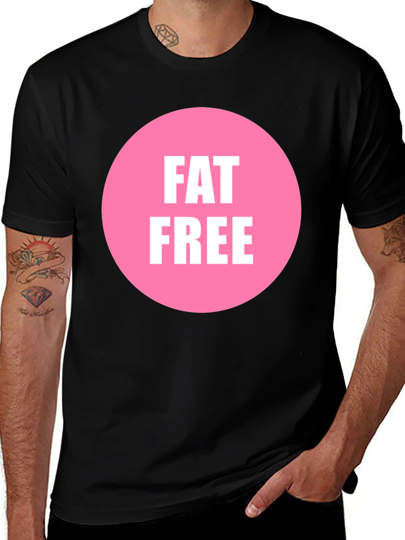 Fat Free Graphic Tee - Unisex Black T-Shirt