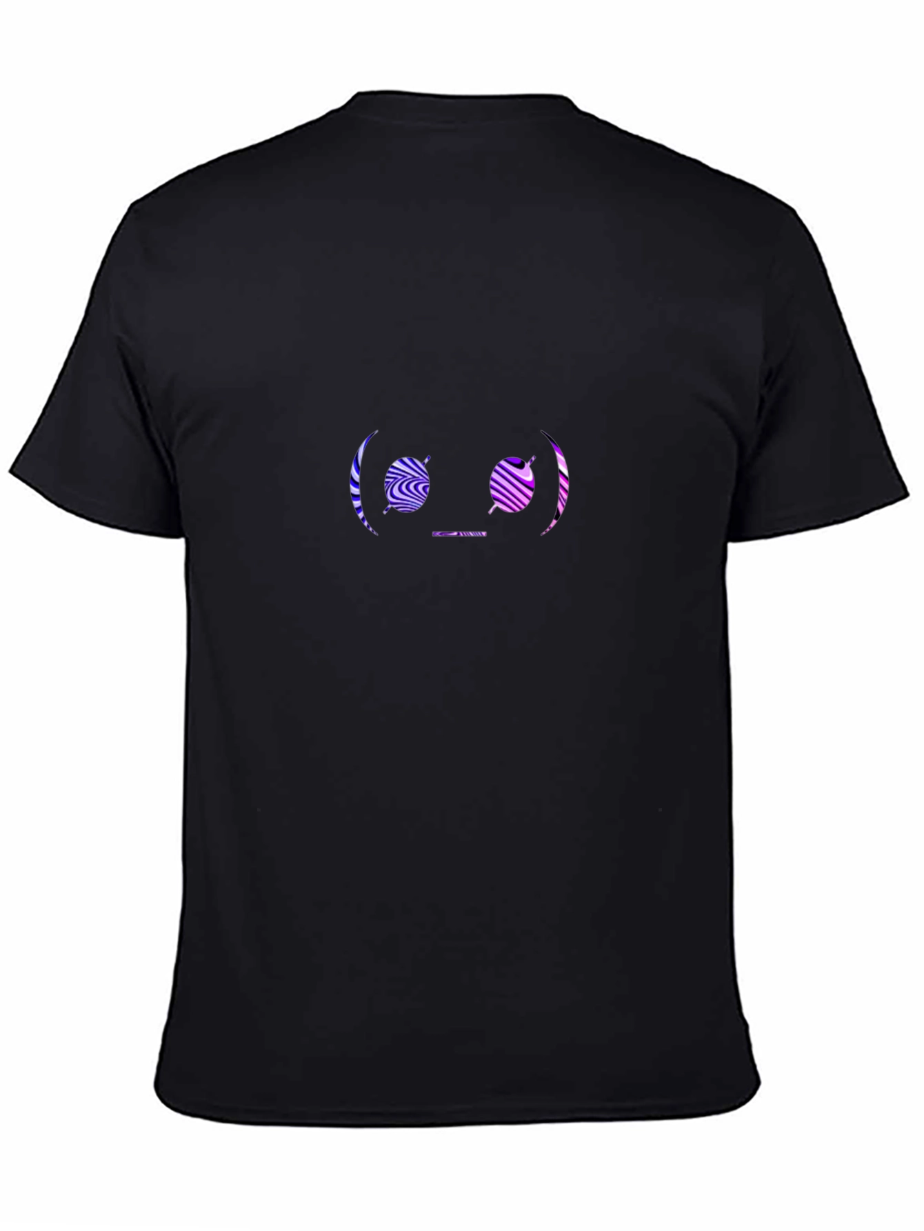 Abstract Face Graphic Tee - Black Unisex T-Shirt