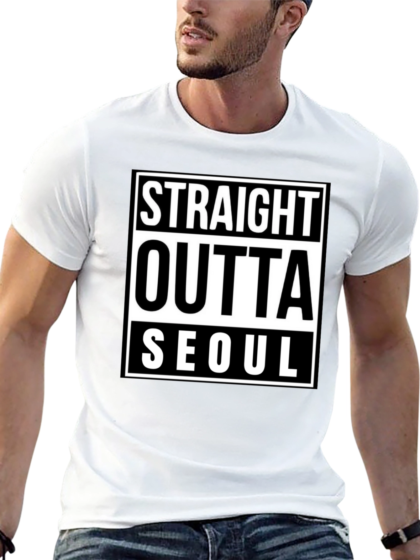 Straight Outta Seoul Black T-Shirt