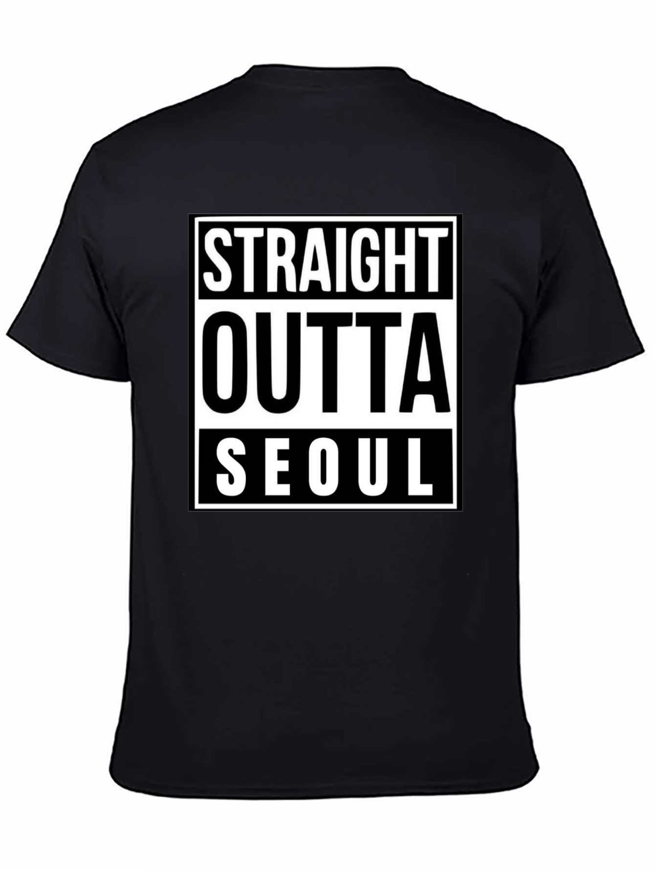 Straight Outta Seoul Black T-Shirt