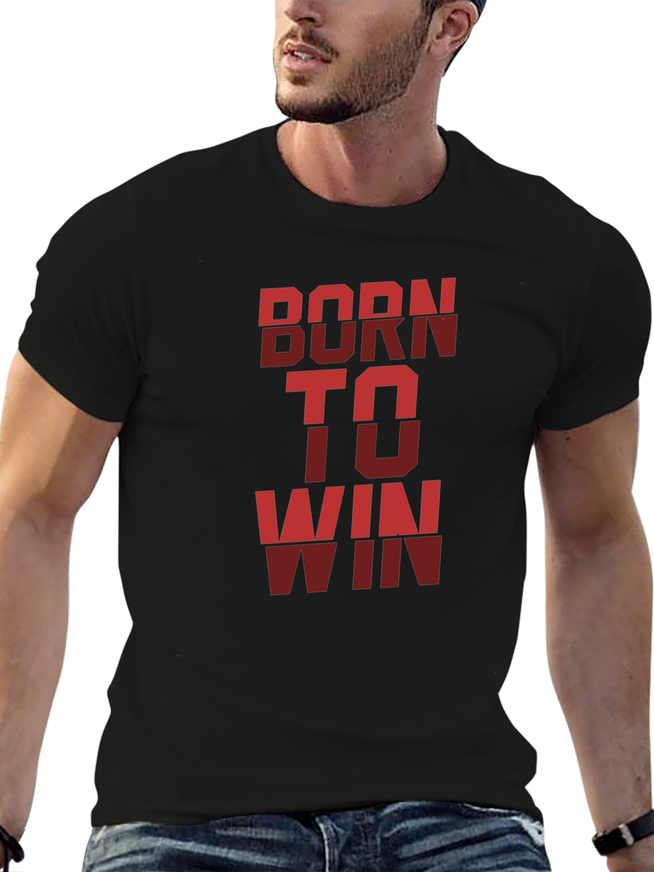 Born To Win Mens Graphic T-Shirt