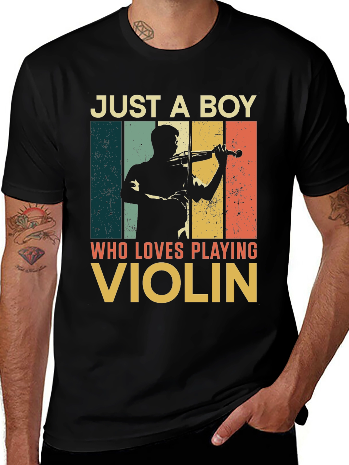 Just a Boy Who Loves Playing Violin T-Shirt