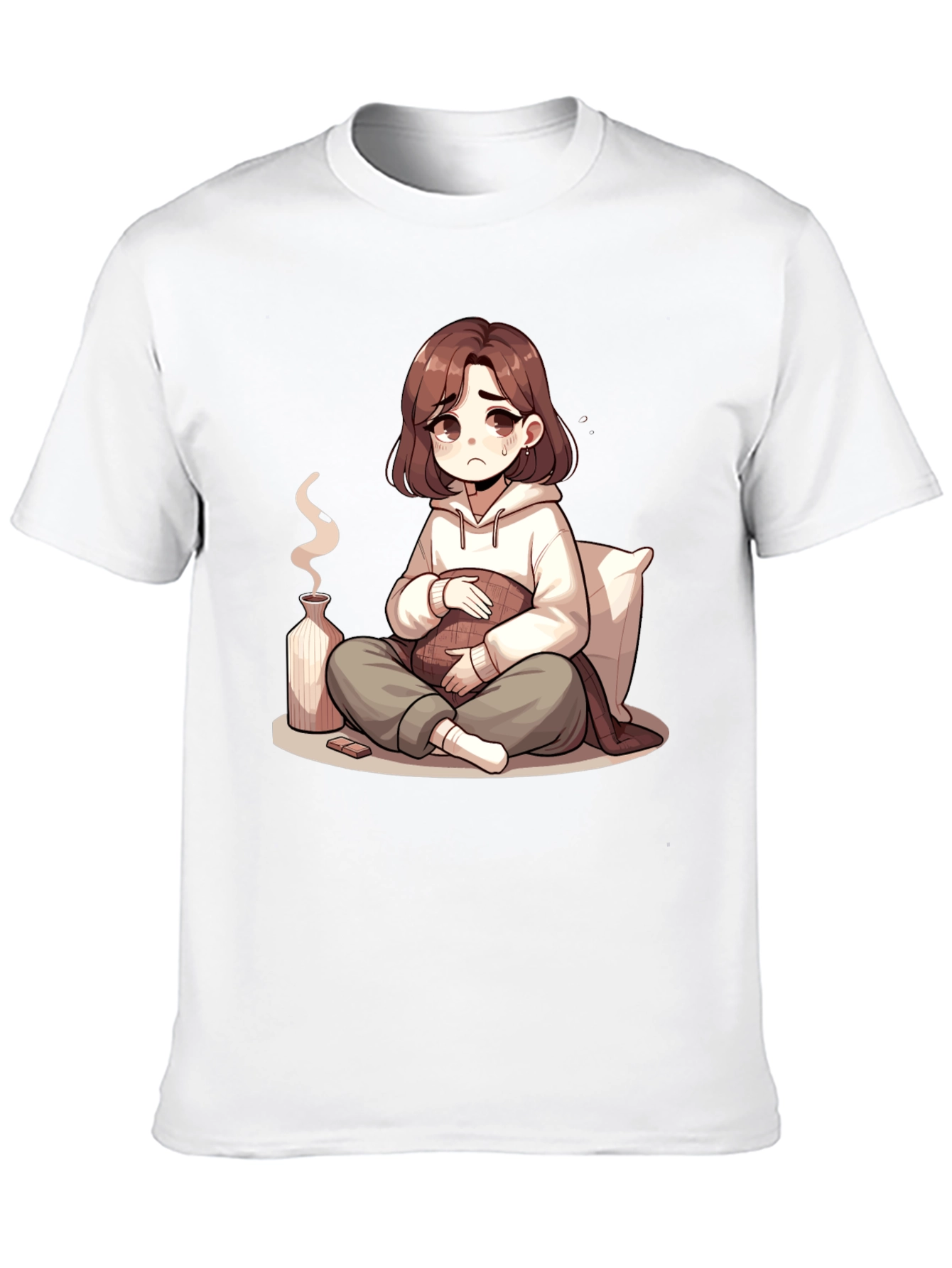 Sad Anime Girl T-Shirt - Unique Graphic Tee