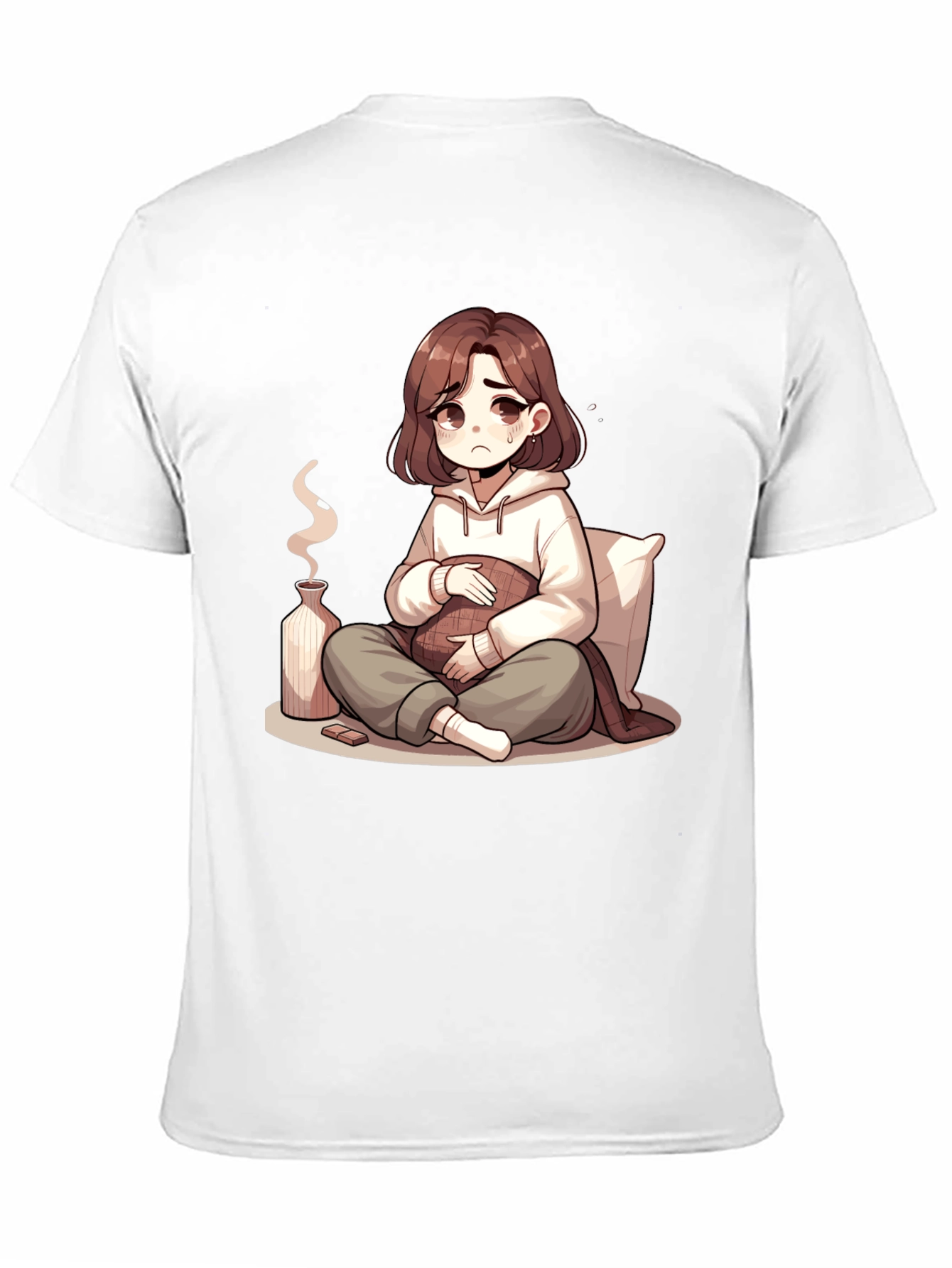 Sad Anime Girl T-Shirt - Unique Graphic Tee