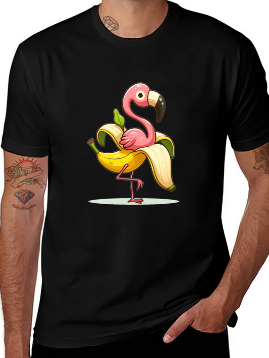 Funny Flamingo Banana T-Shirt