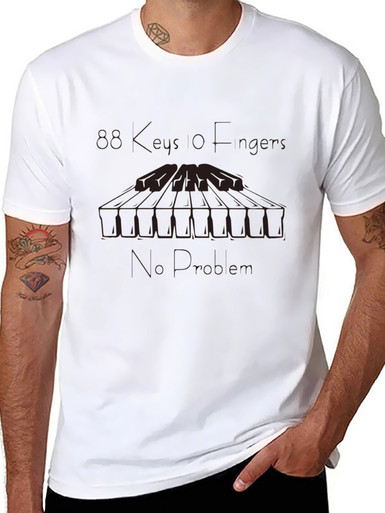 Straight Fingers No Problem Graphic Tee