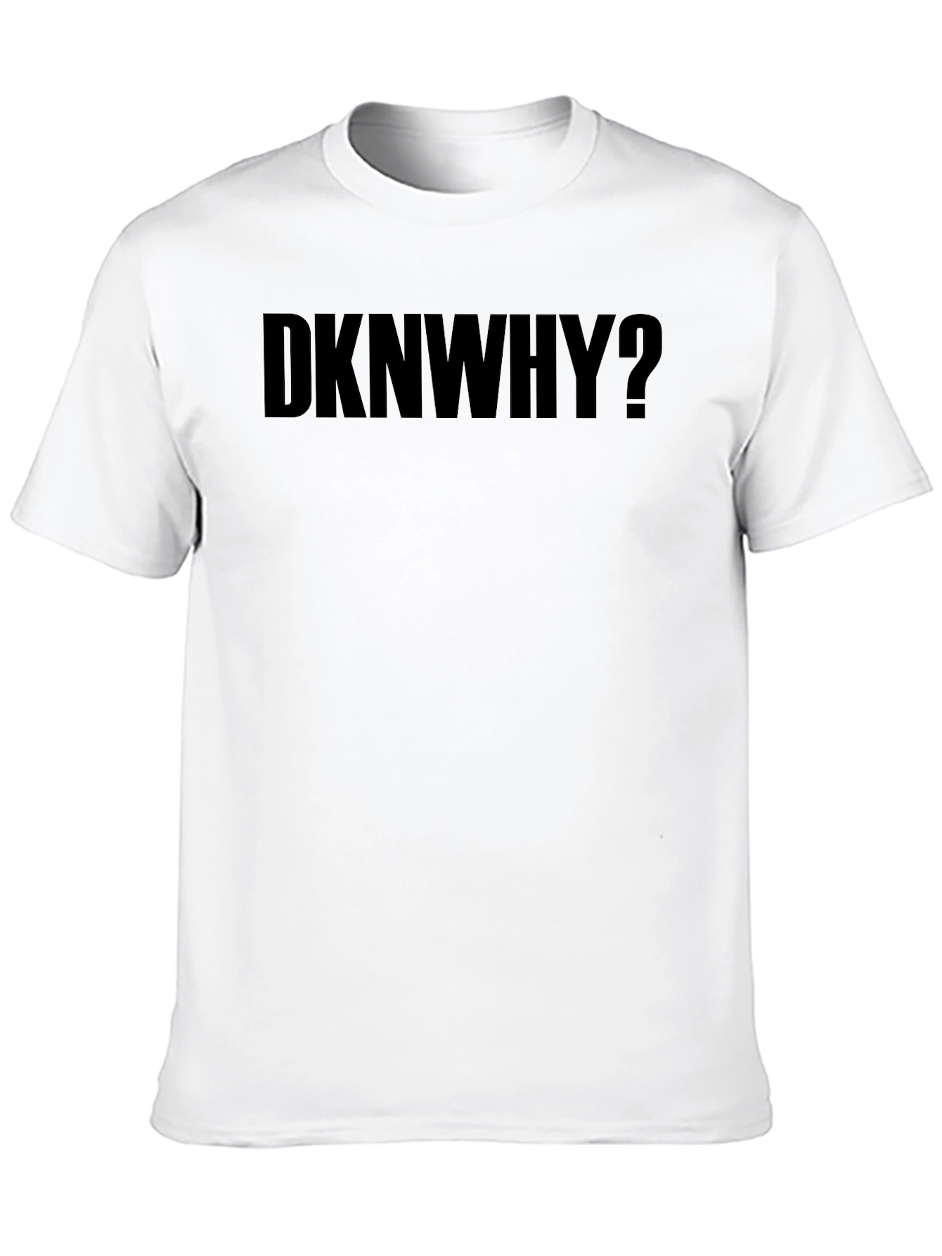 DKNWHY? Black Graphic Tee - Mens Casual T-Shirt