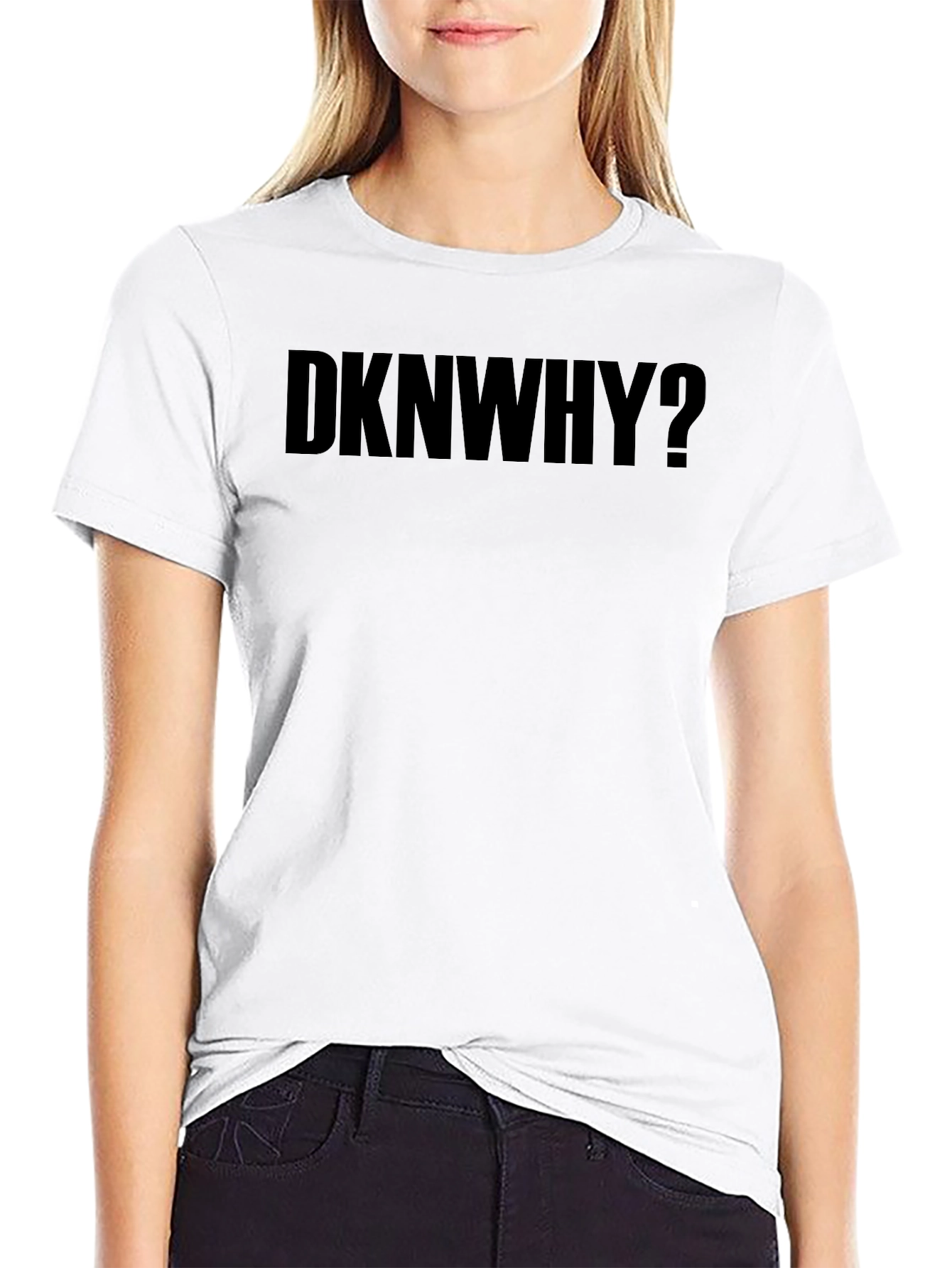 DKNWHY? Black Graphic Tee - Mens Casual T-Shirt