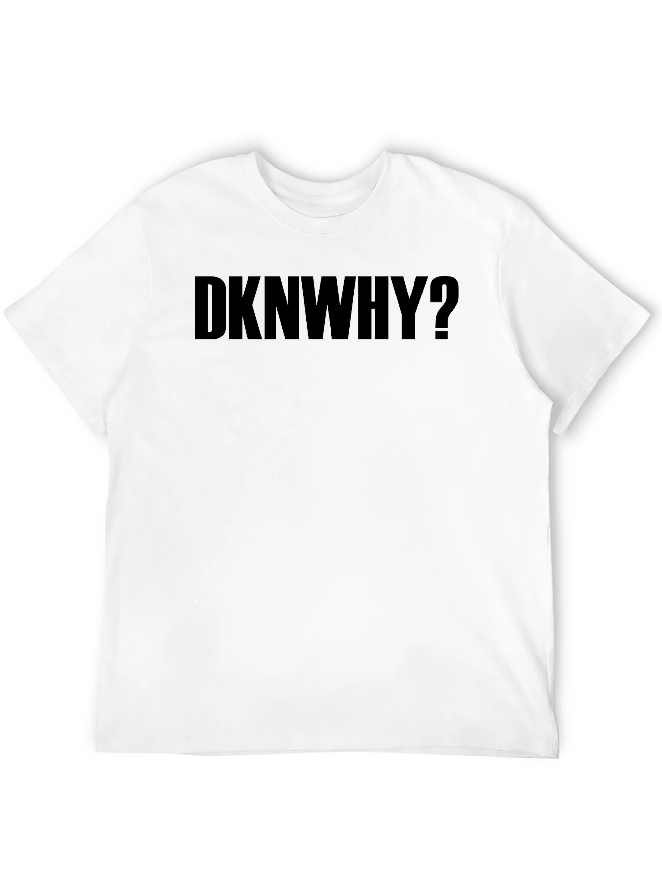 DKNWHY? Black Graphic Tee - Mens Casual T-Shirt