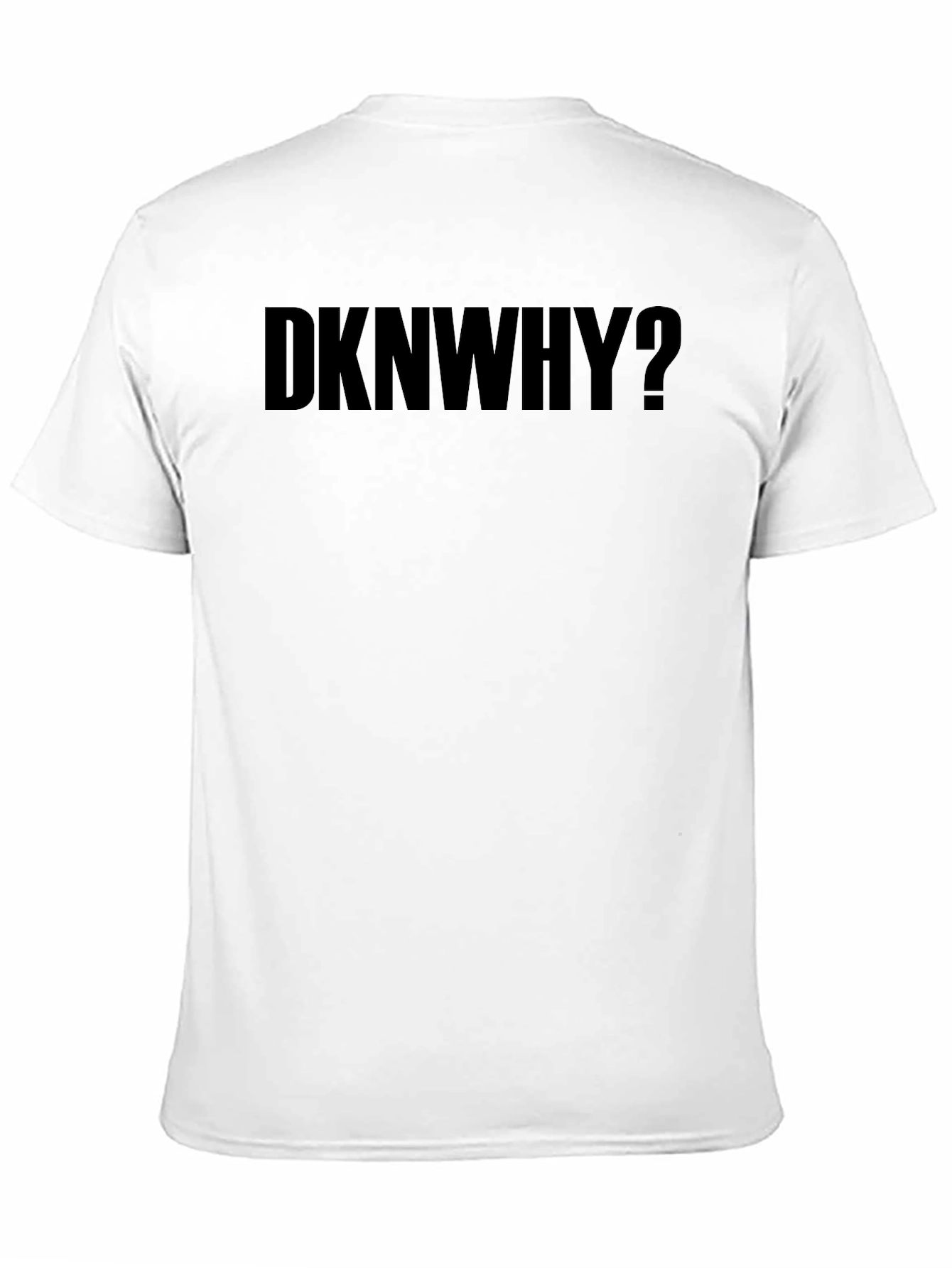 DKNWHY? Black Graphic Tee - Mens Casual T-Shirt