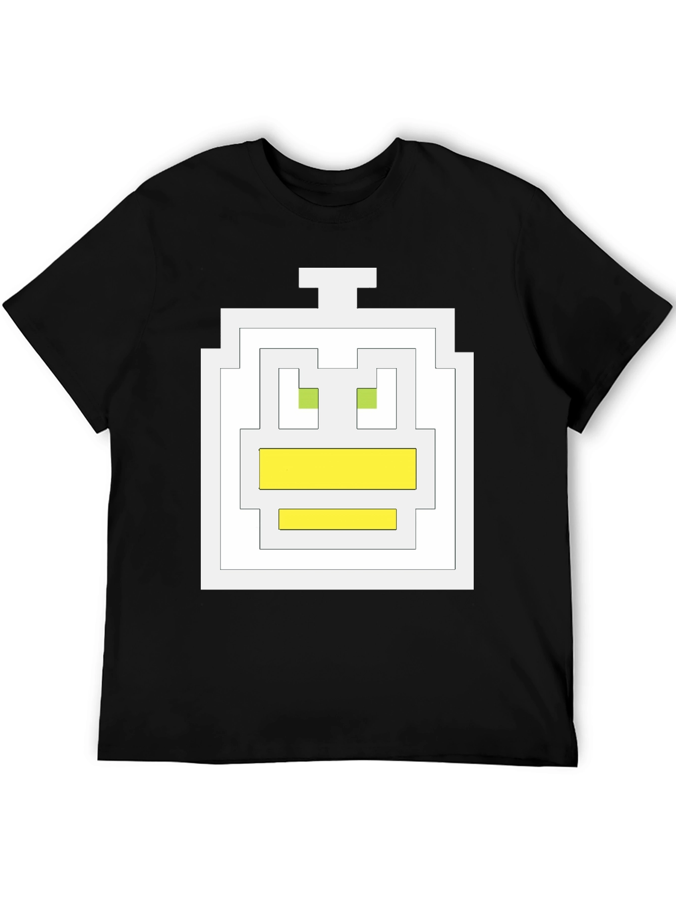Pixel Duck Graphic Tee - Black Cotton Comfort