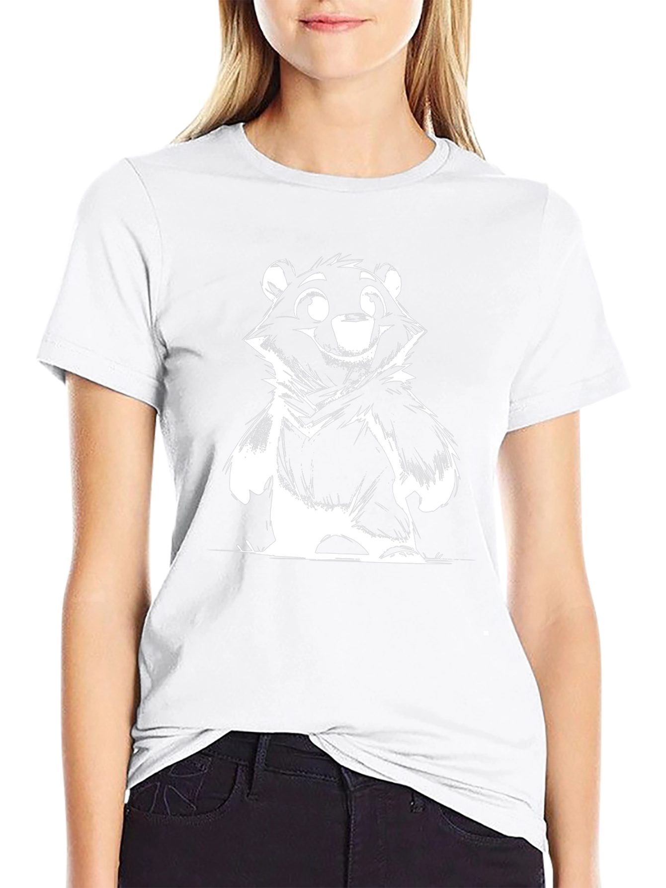 Bear Graphic Tee - Fun & Stylish Black T-Shirt