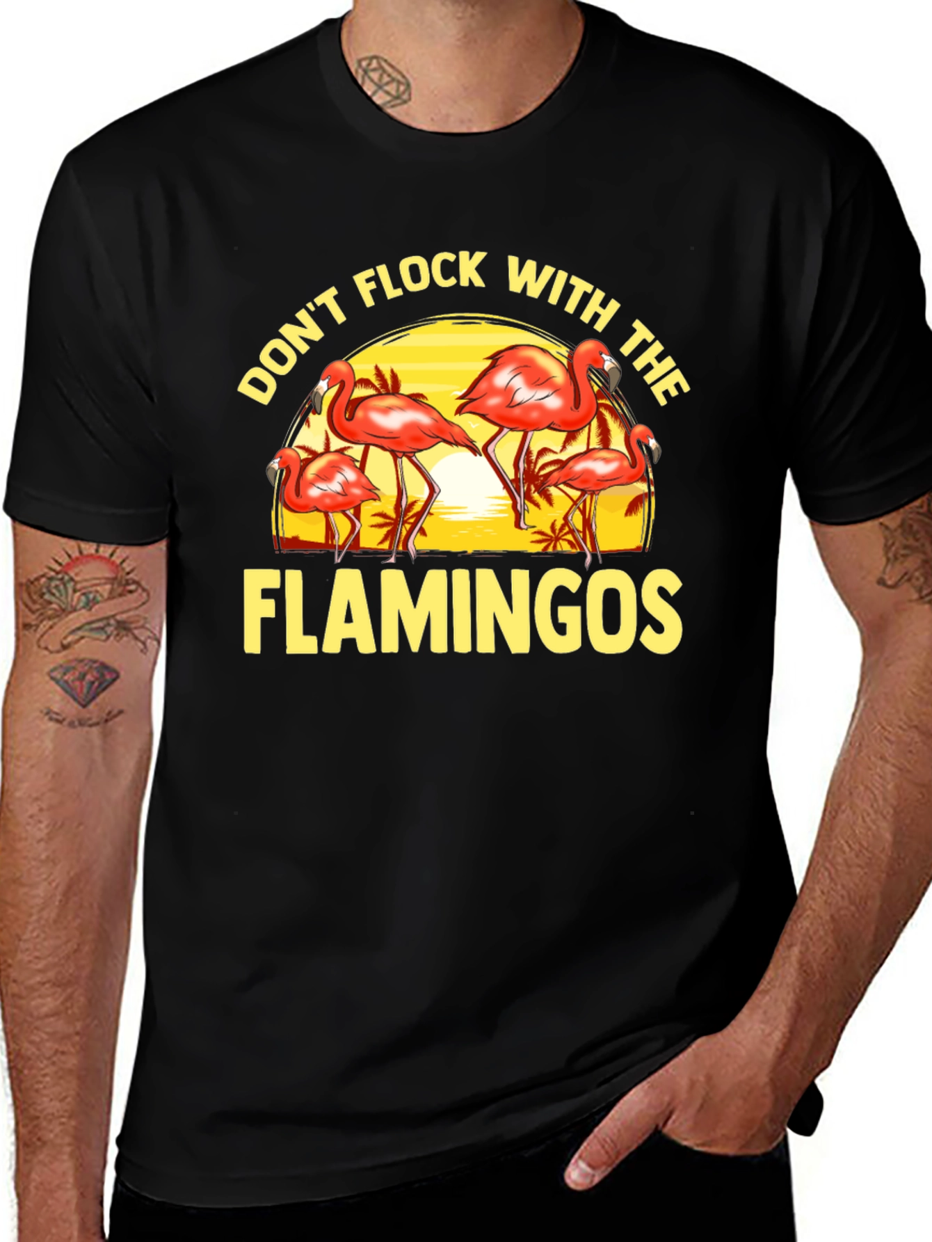 Dont Flock With the Flamingos Graphic Tee