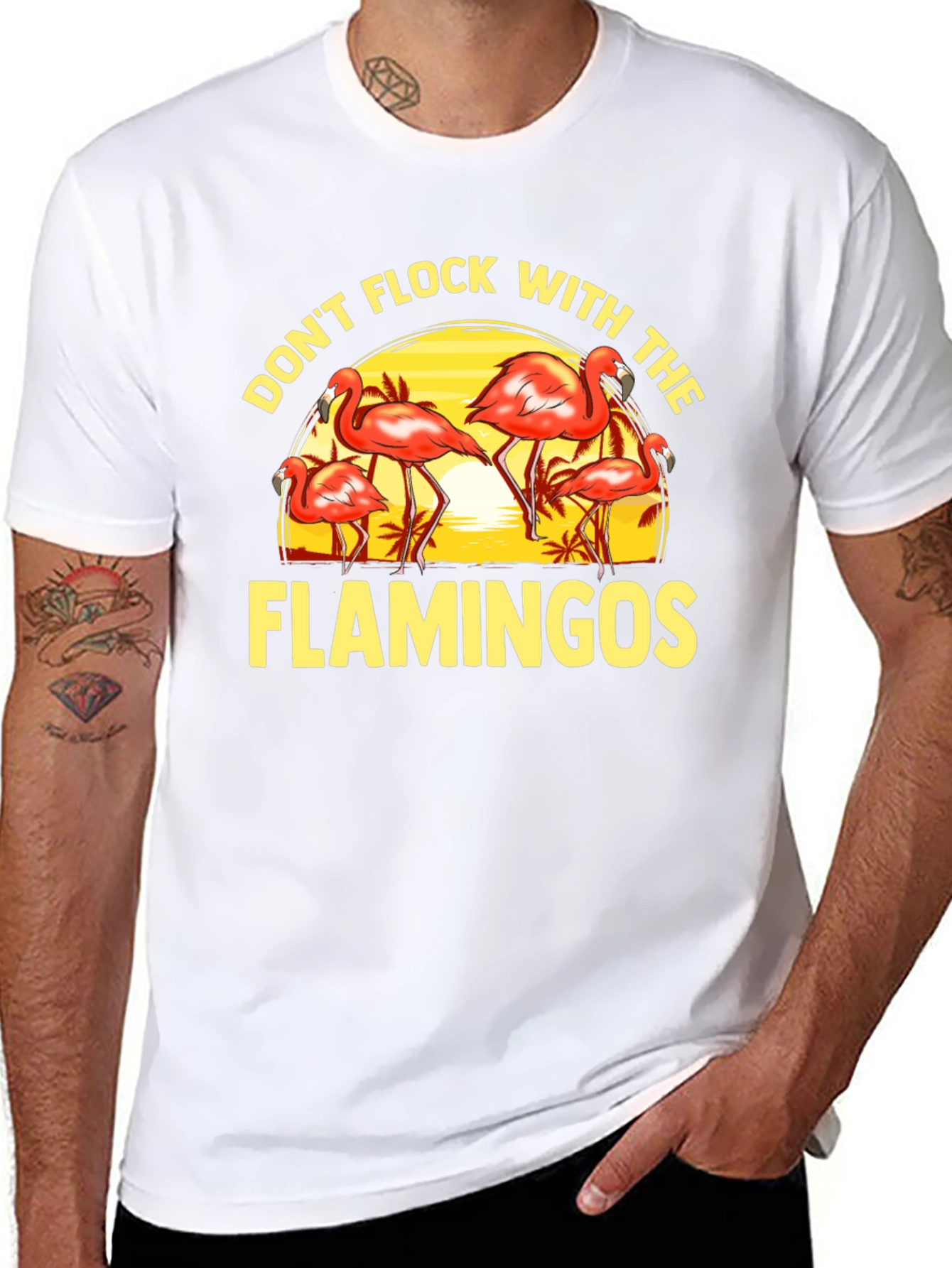Dont Flock With the Flamingos Graphic Tee