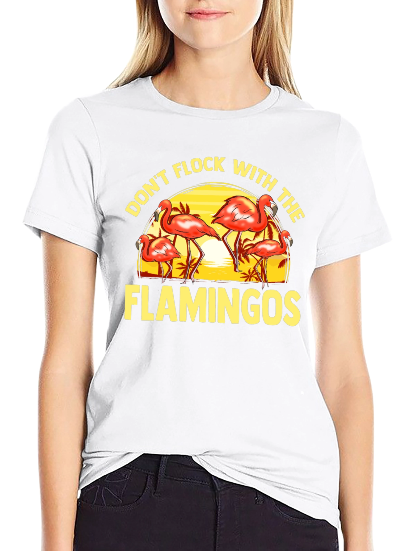 Dont Flock With the Flamingos Graphic Tee