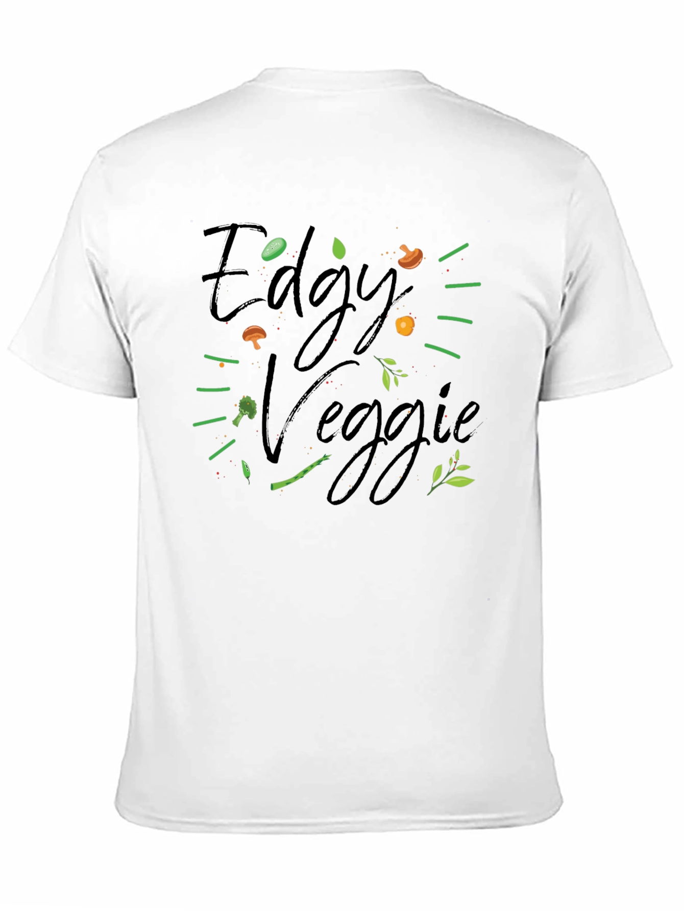 Edgy Veggie Graphic T-Shirt - Vegan Style