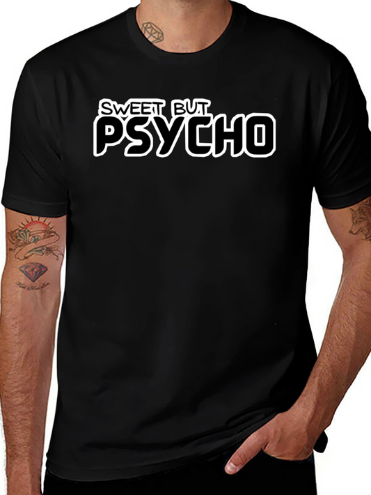 Sweet But Psycho Graphic Tee - Black