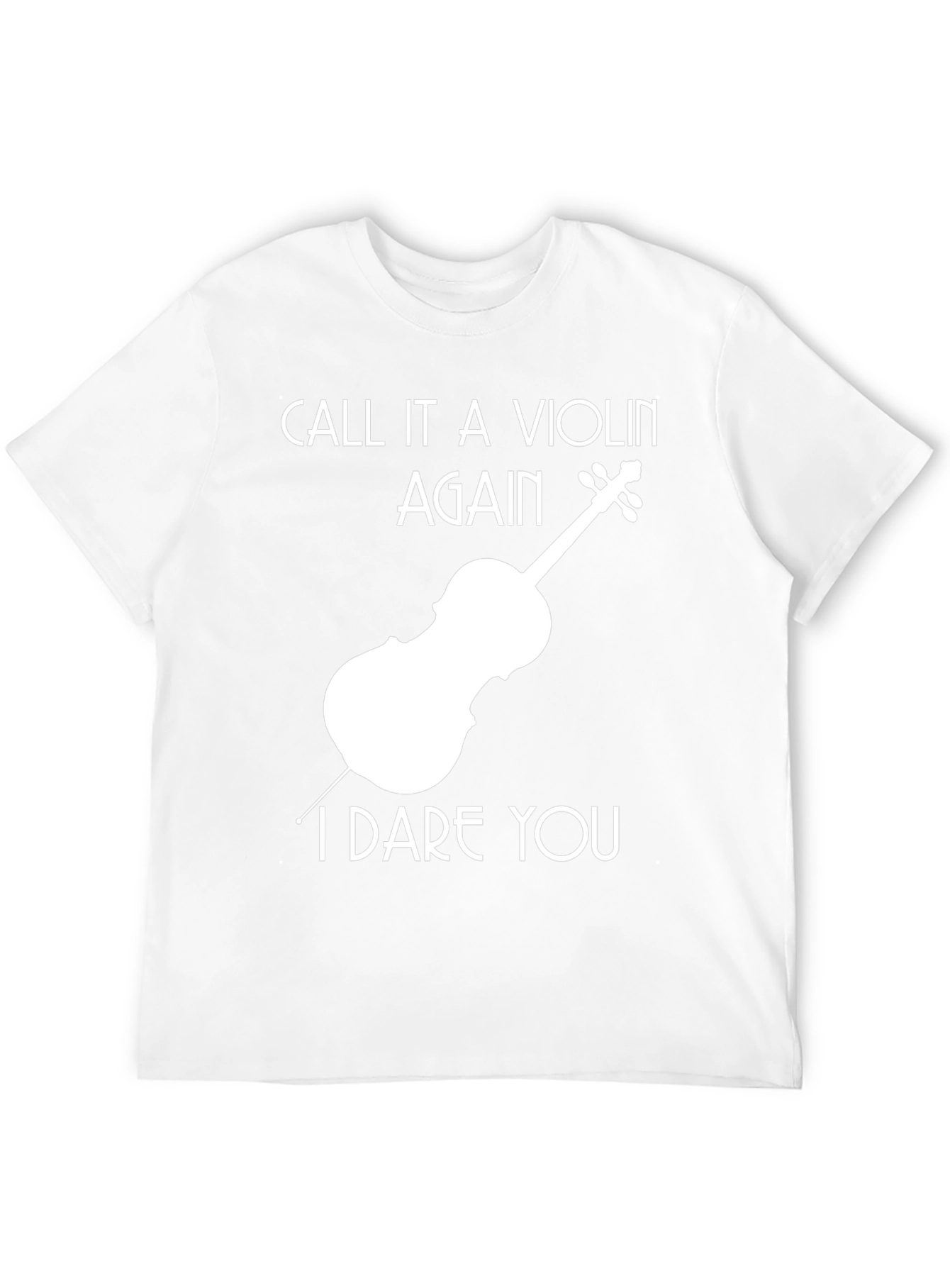 Violin I Dare You Black T-Shirt
