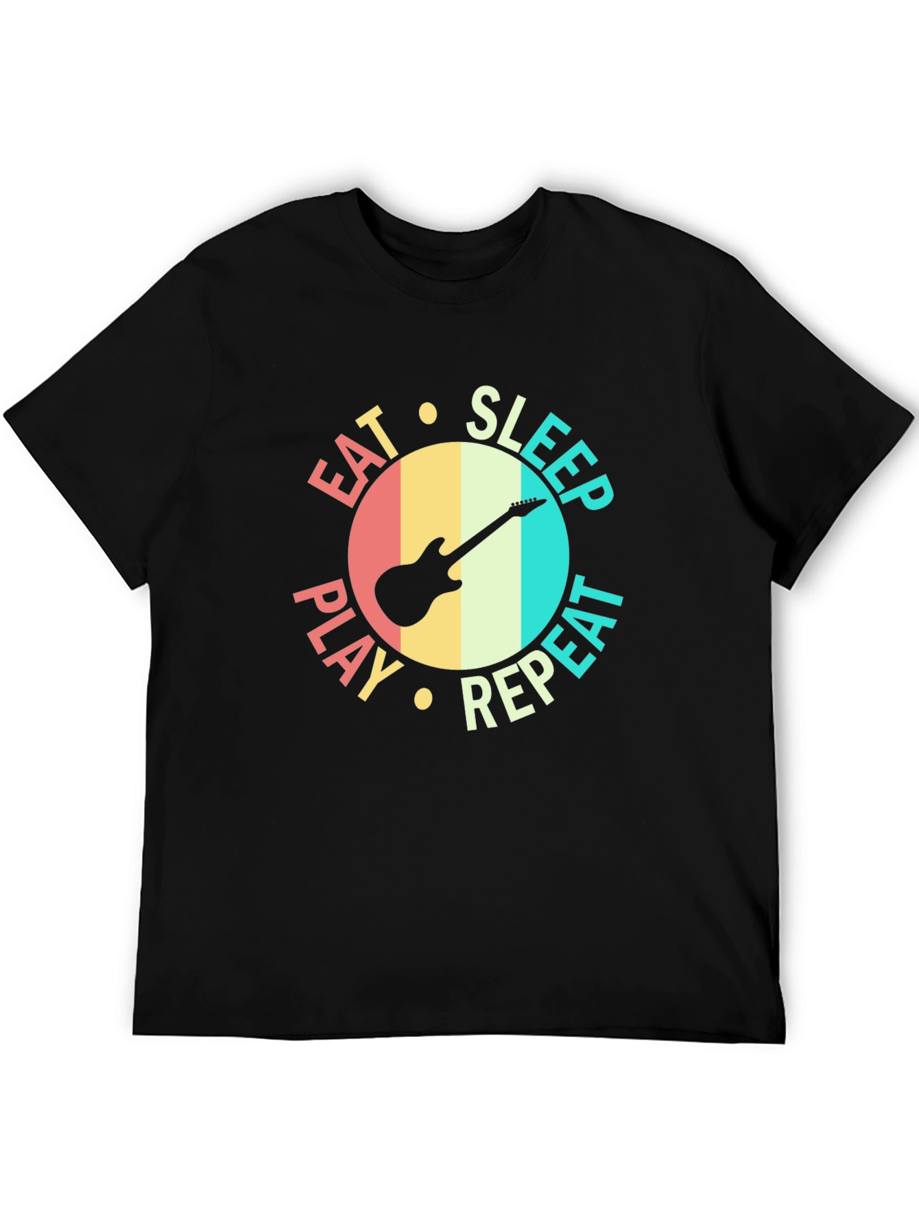 Eat Sleep Play Repeat Guitar T-Shirt