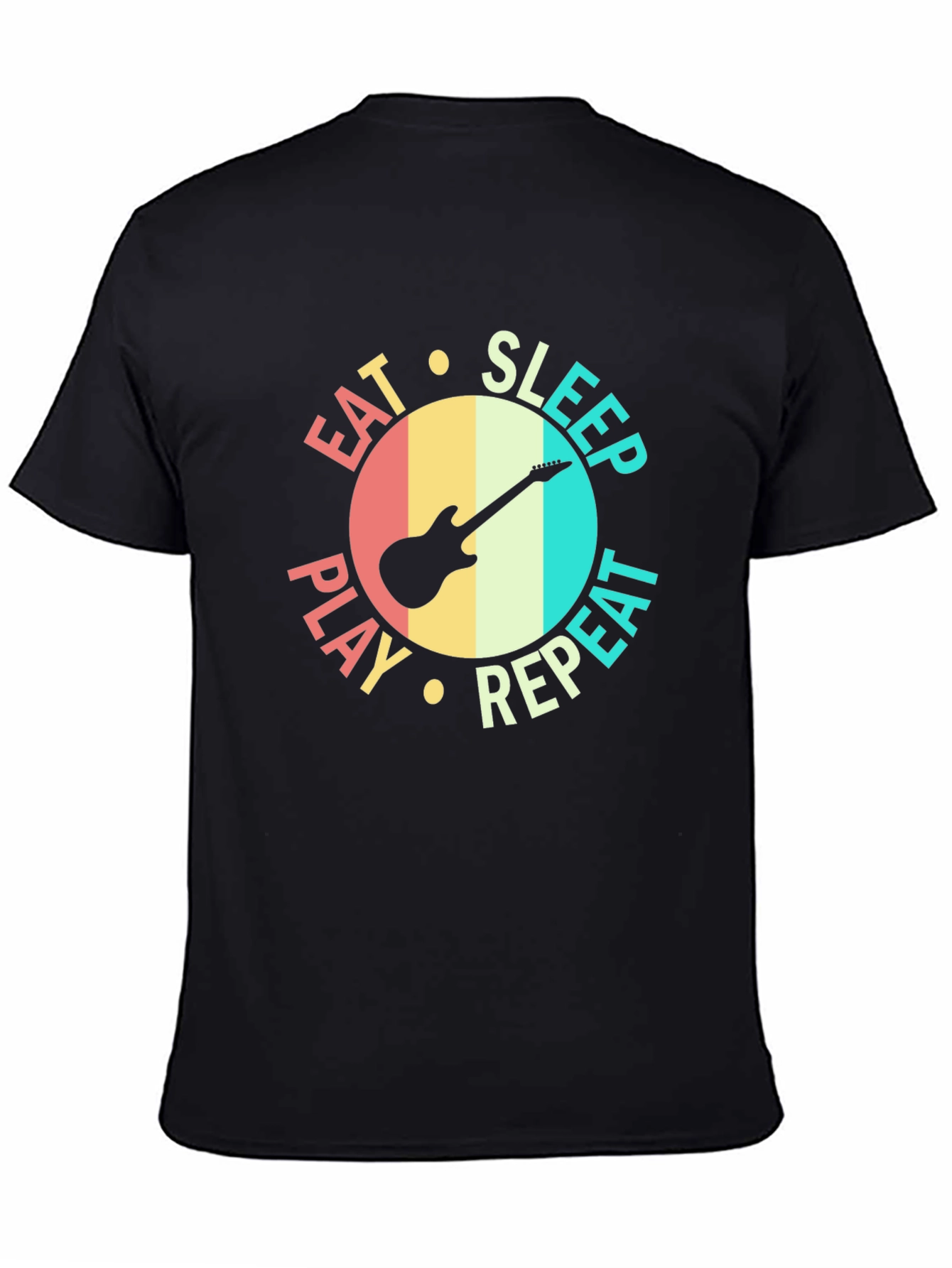 Eat Sleep Play Repeat Guitar T-Shirt