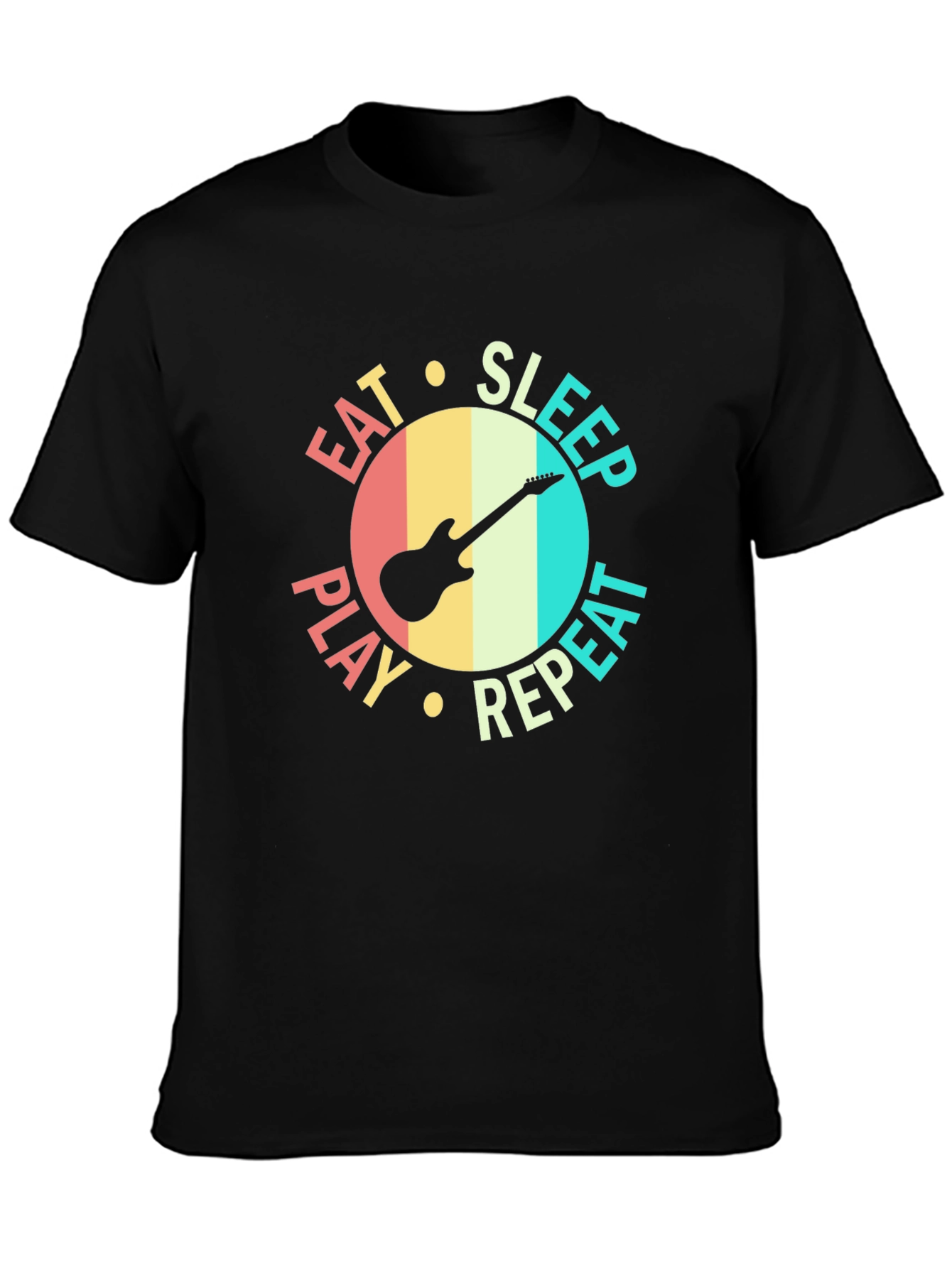 Eat Sleep Play Repeat Guitar T-Shirt