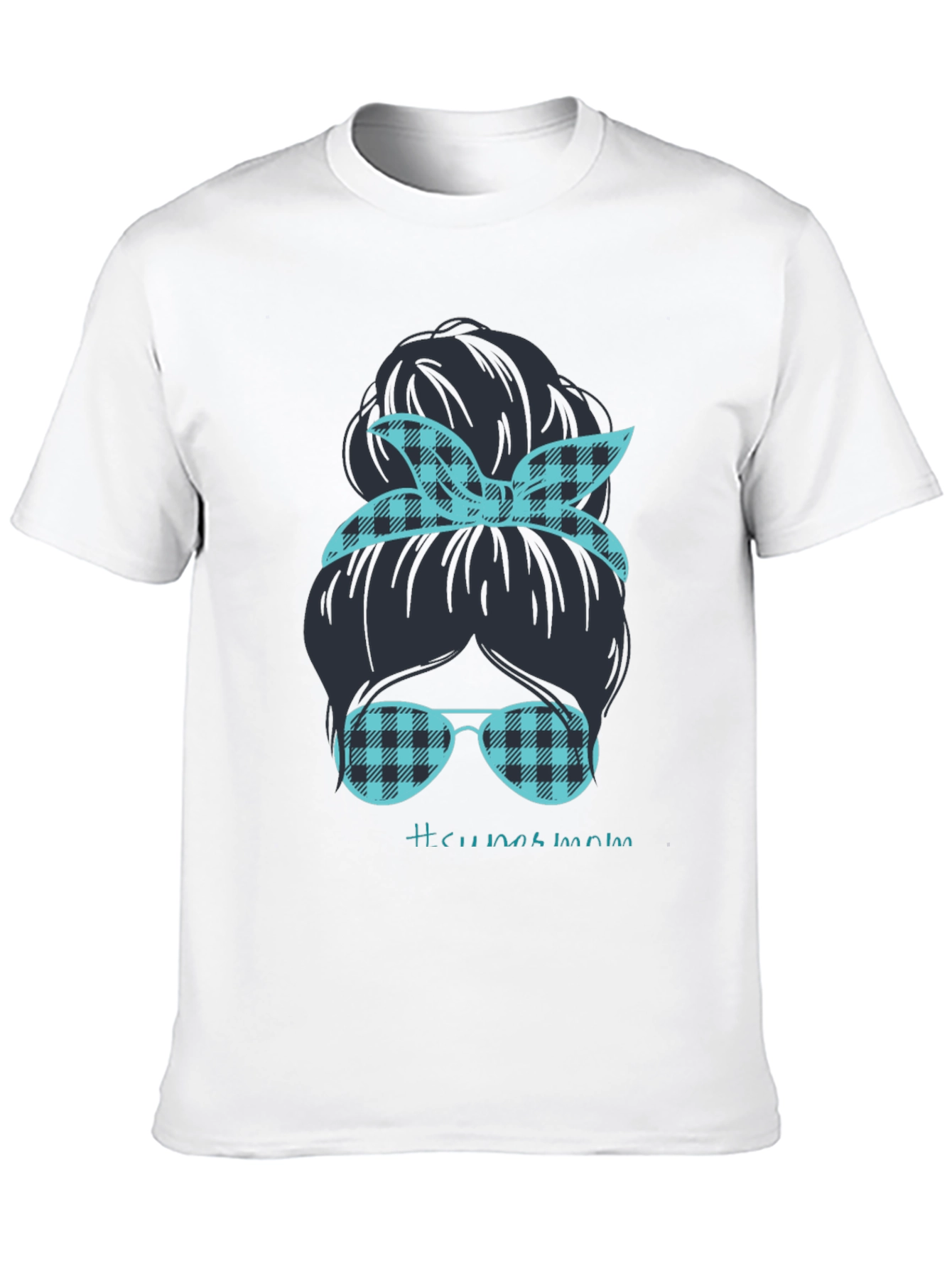 Messy Bun Mom Graphic Tee - Relaxed Style
