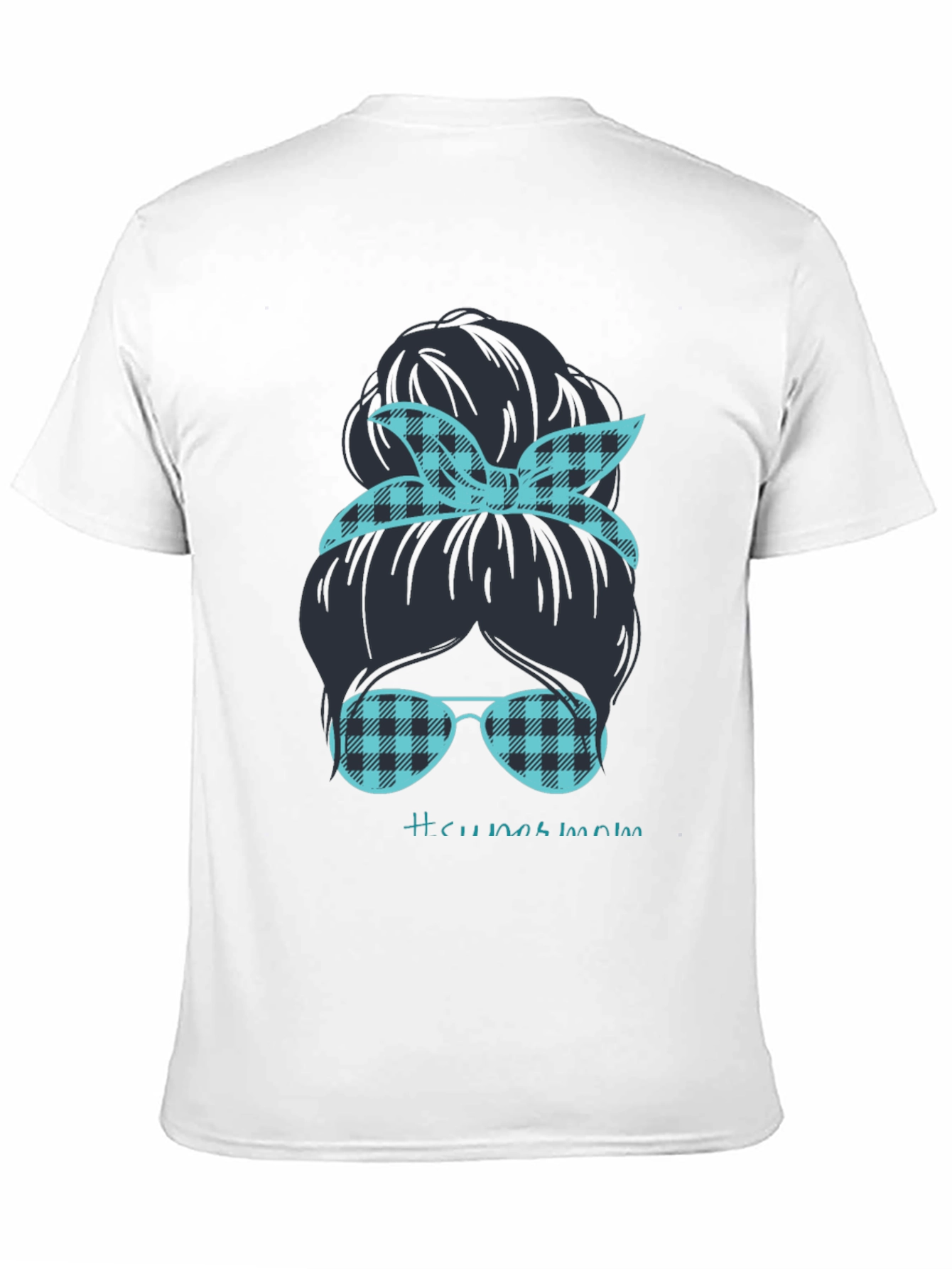 Messy Bun Mom Graphic Tee - Relaxed Style
