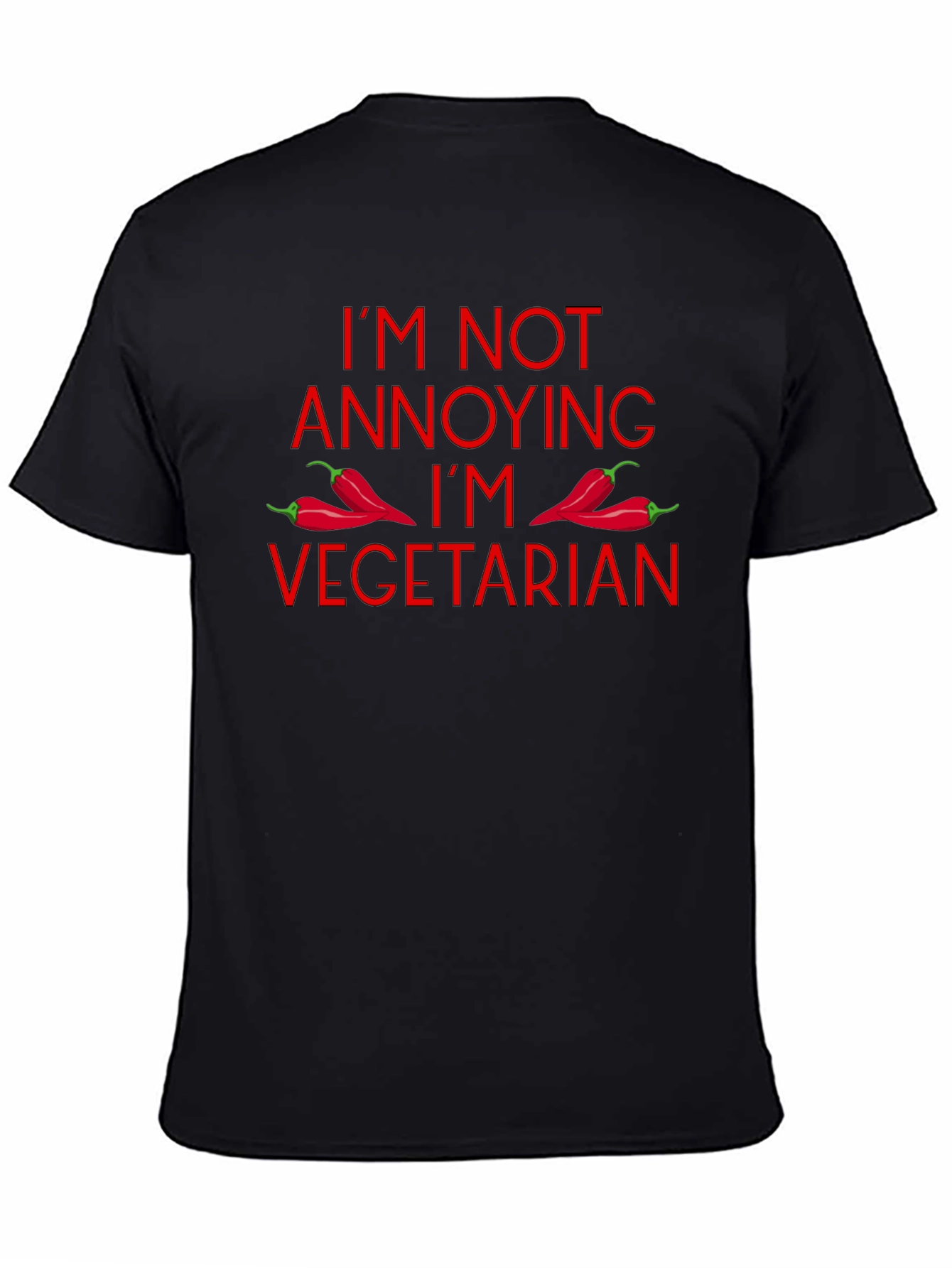 Vegetarian T-Shirt: Funny Annoying Red Hot Chili Peppers