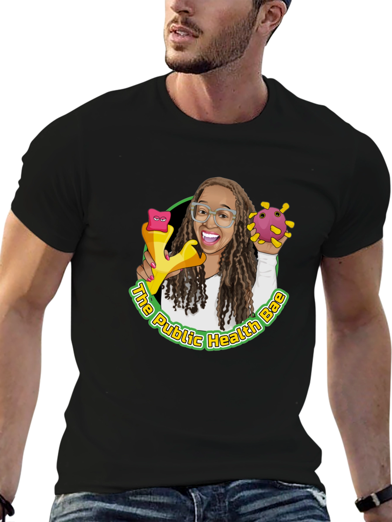 Public Health Bae Graphic Tee - Black Cotton T-Shirt