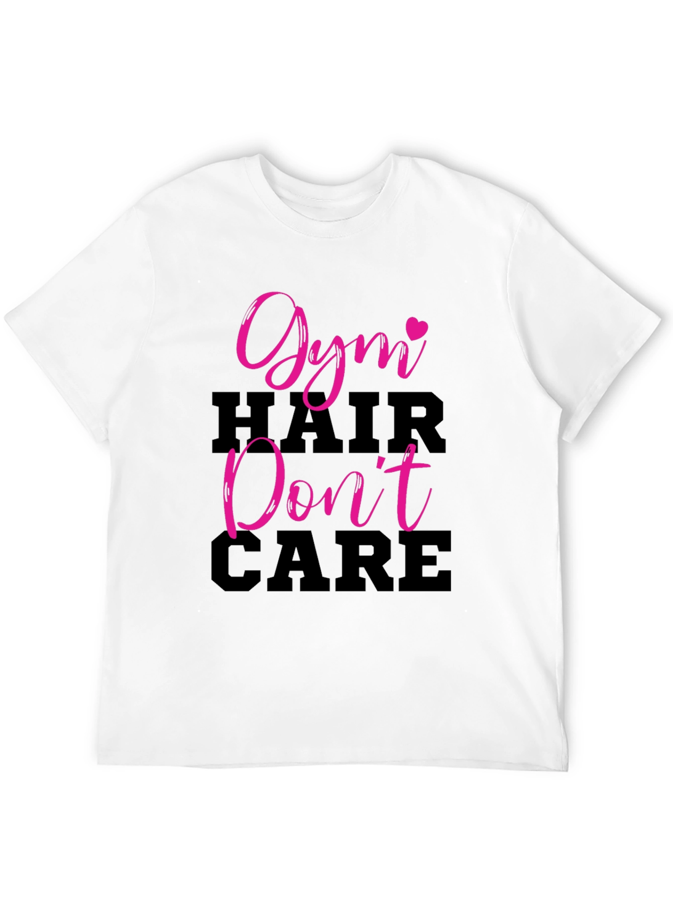 Gym Hair Dont Care Black T-Shirt