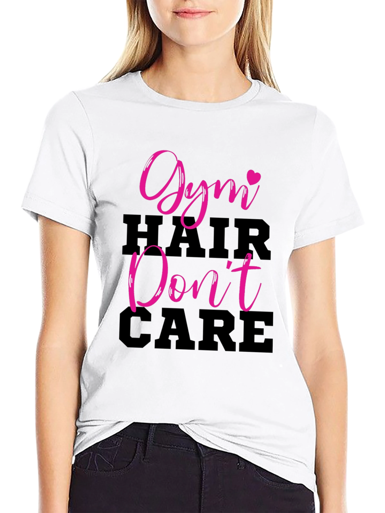 Gym Hair Dont Care Black T-Shirt