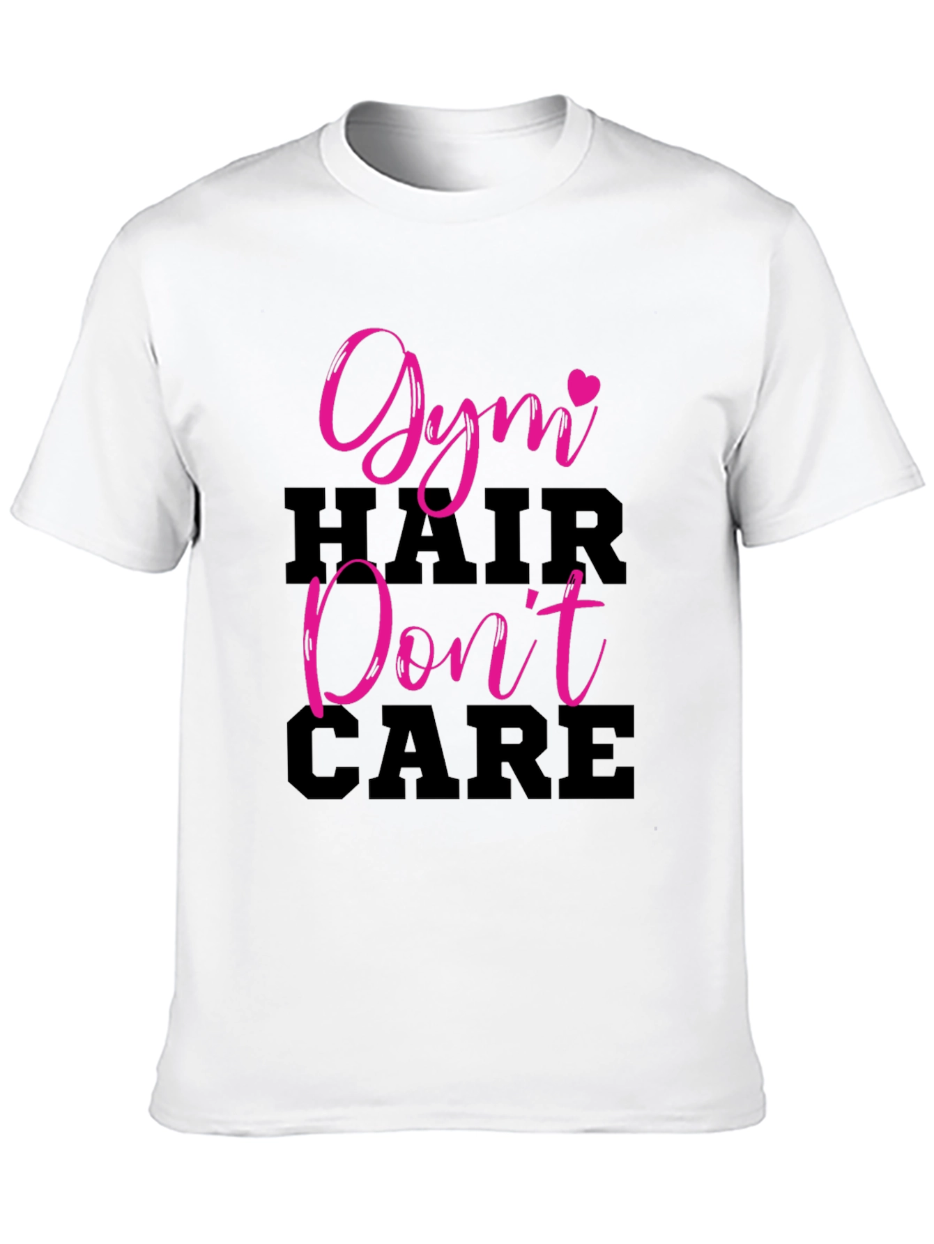Gym Hair Dont Care Black T-Shirt